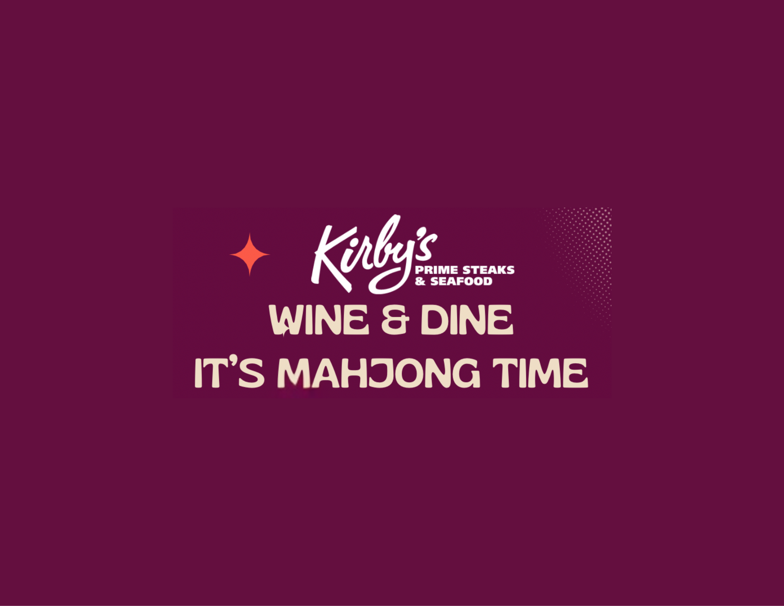 Kirby's Wine & Dine Mahjong Event