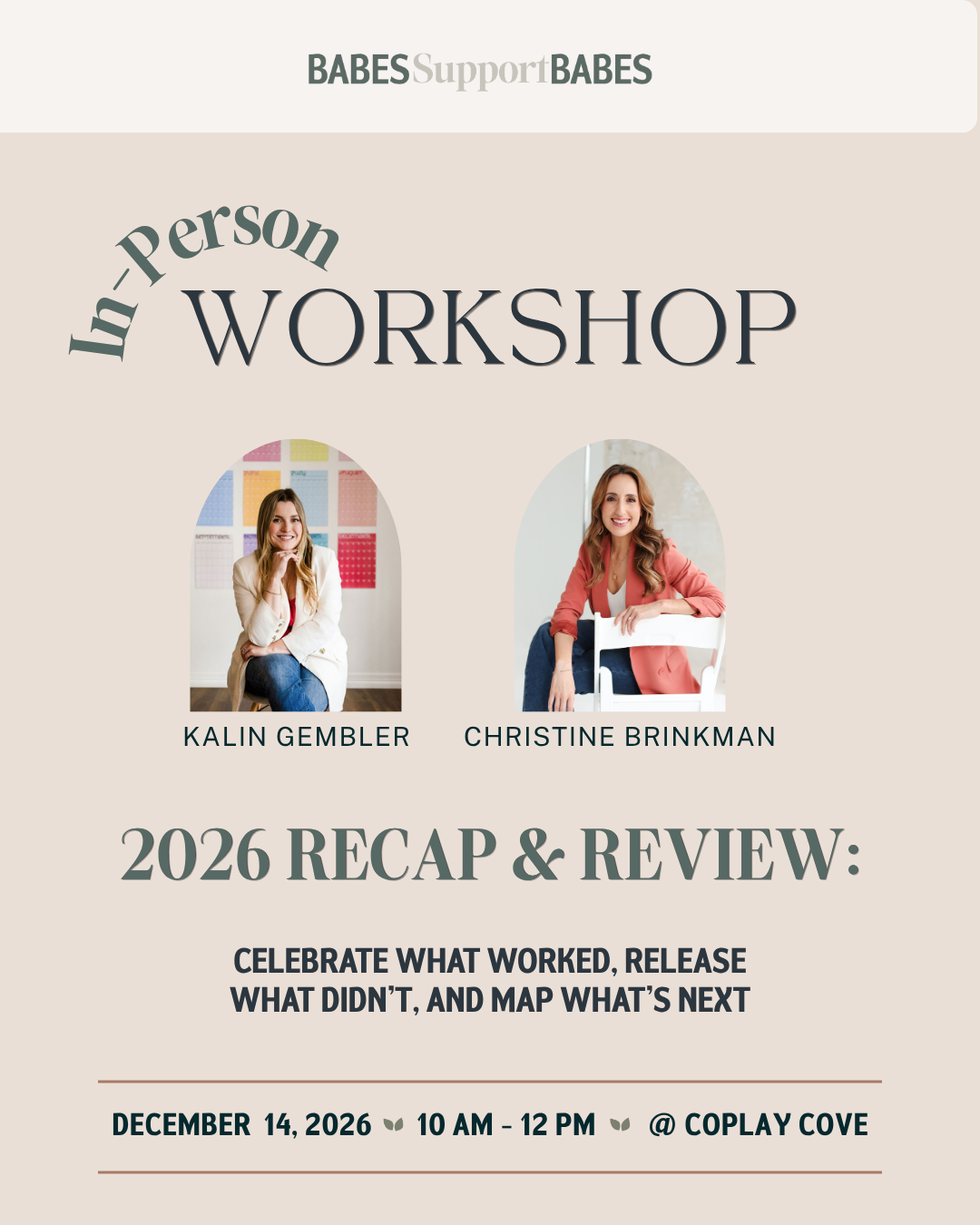 2026 Recap & Review: In-Person Workshop