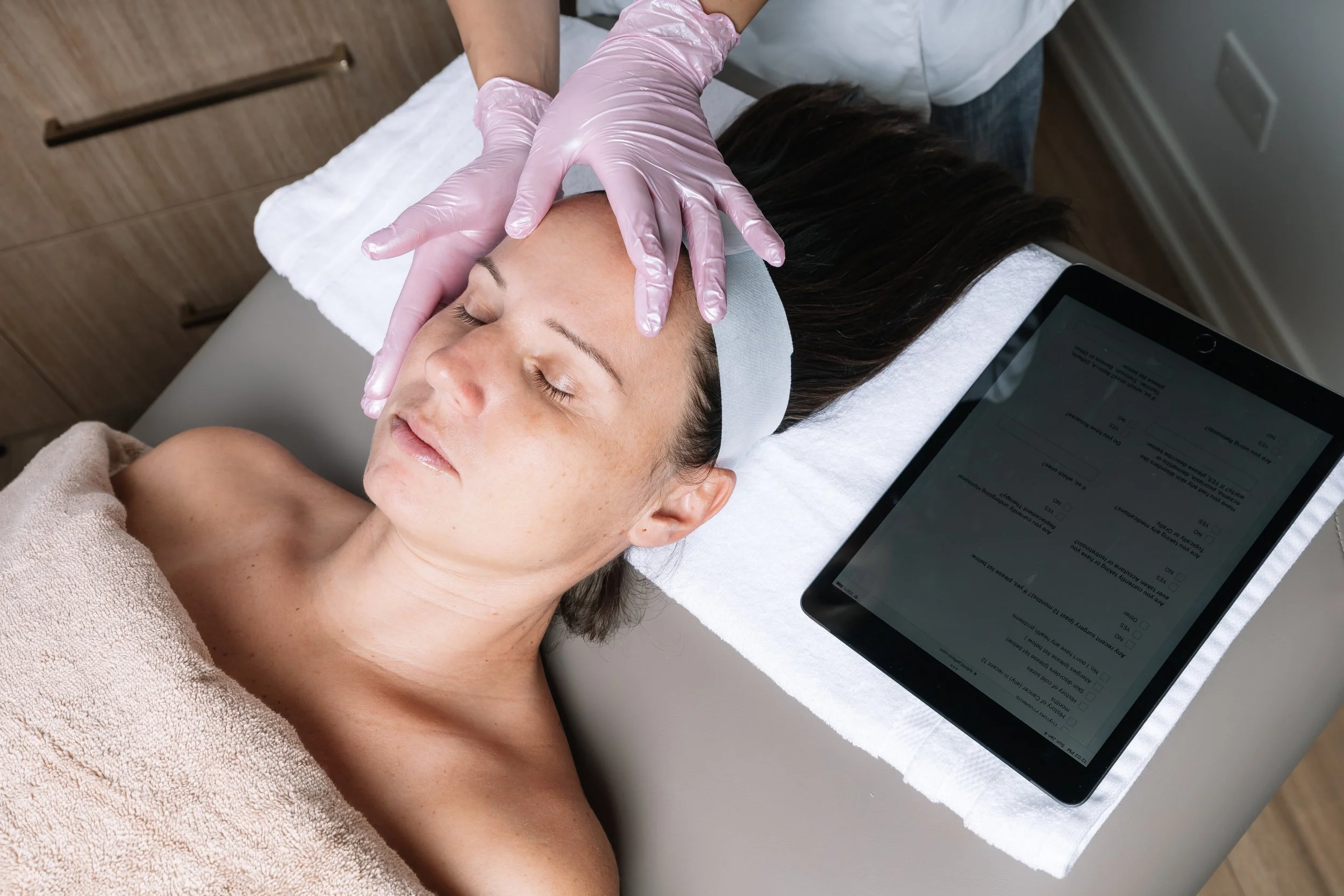 Advanced skin renewal services like liquid microneedling and chemical peels to refine texture and fade pigmentation.