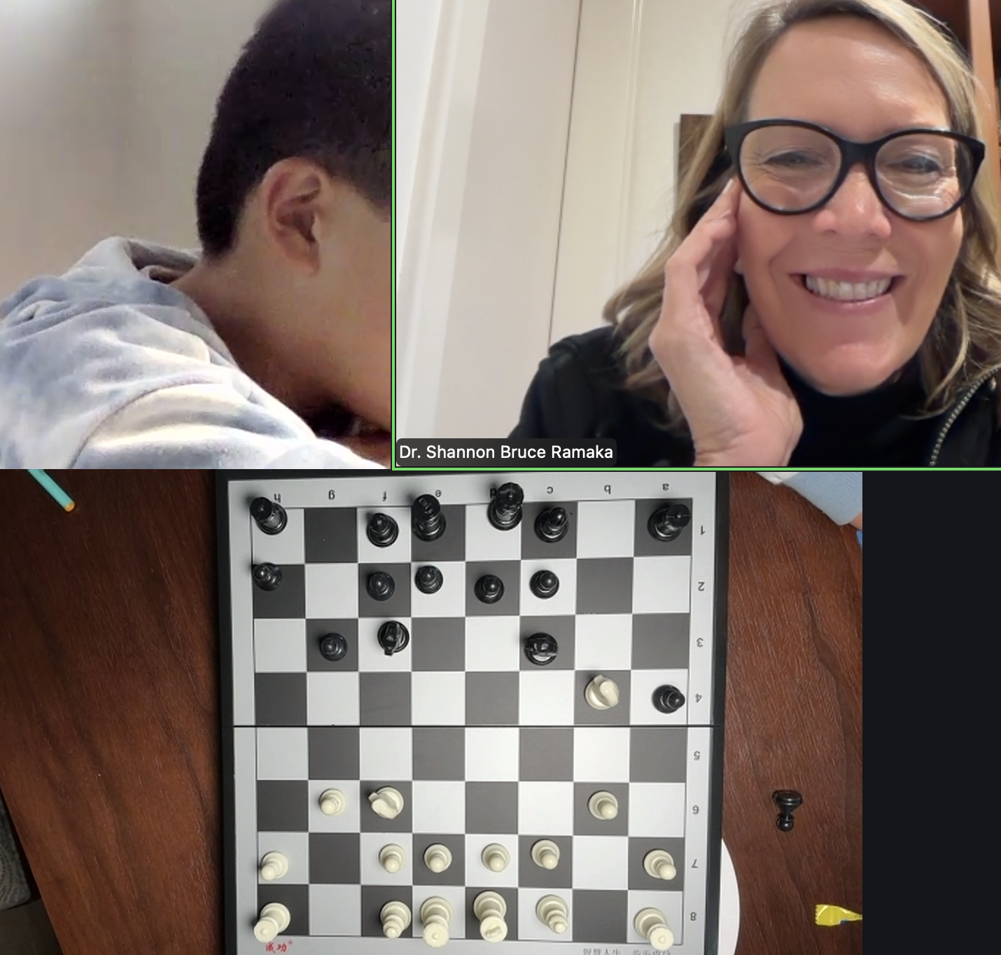 Playing chess online with a 6th grade gifted student