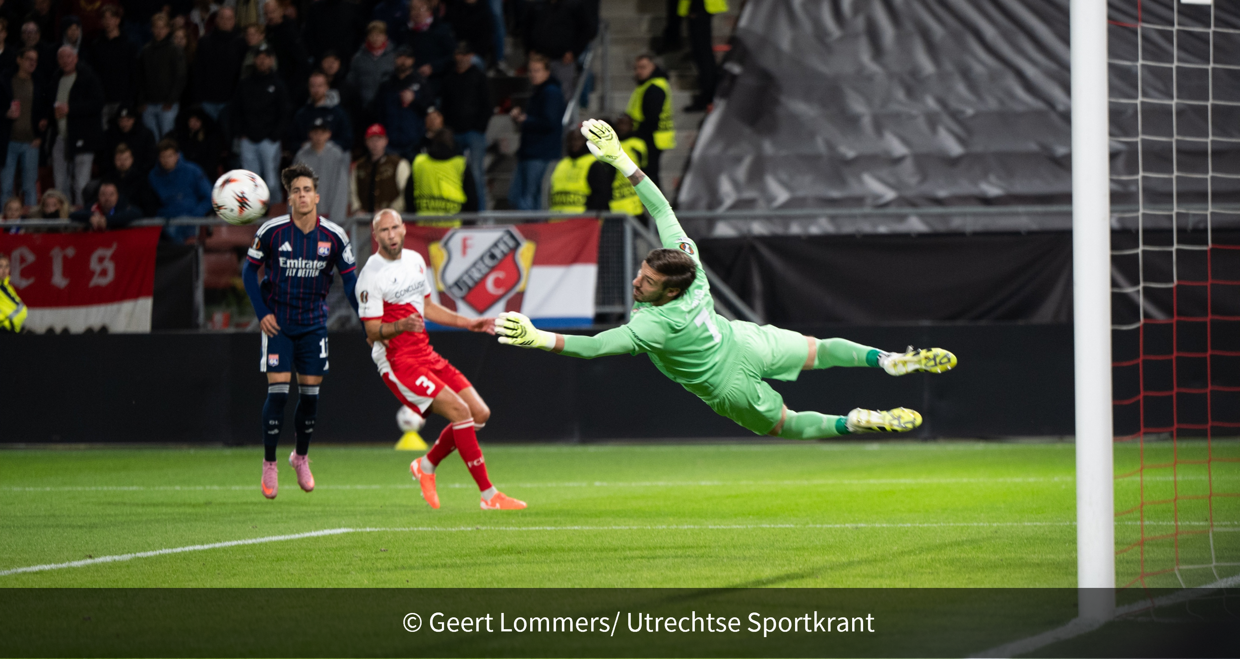 FC Utrecht maakt het Lyon moeilijk, maar weet niet te winnen in Europa League