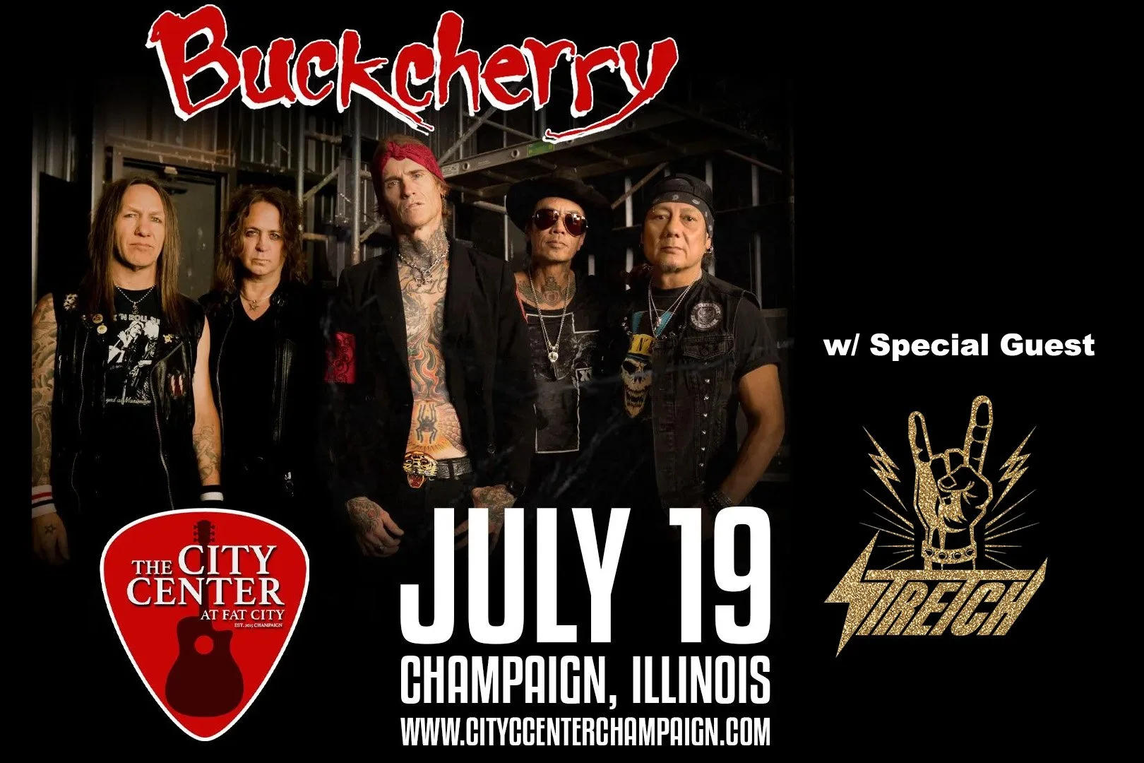 Buckcherry w/ STRETCH - Champaign