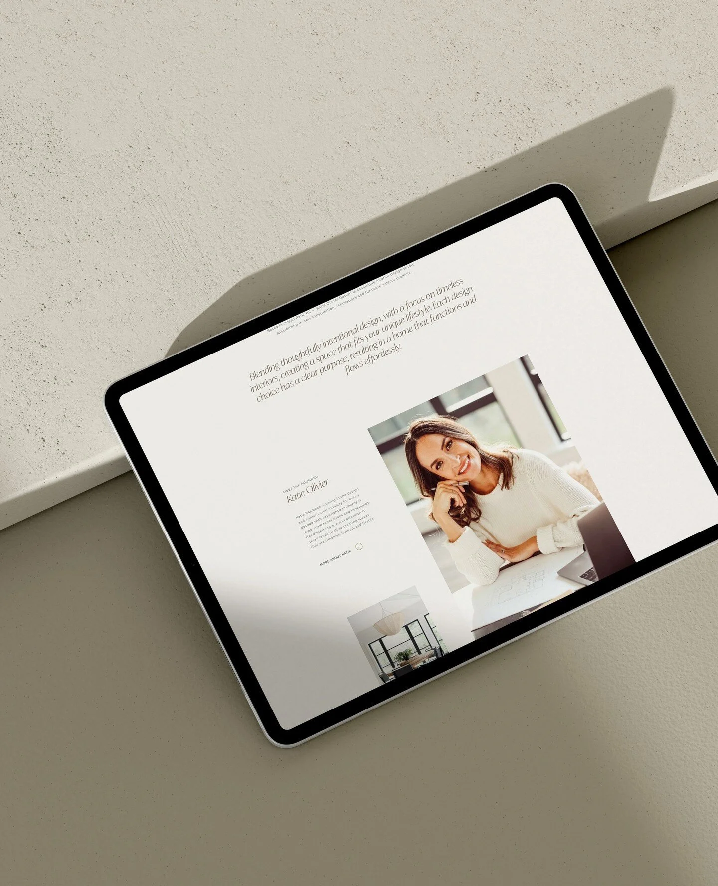 This website for a wonderful interior designer launched yesterday - one of my favorites so far.