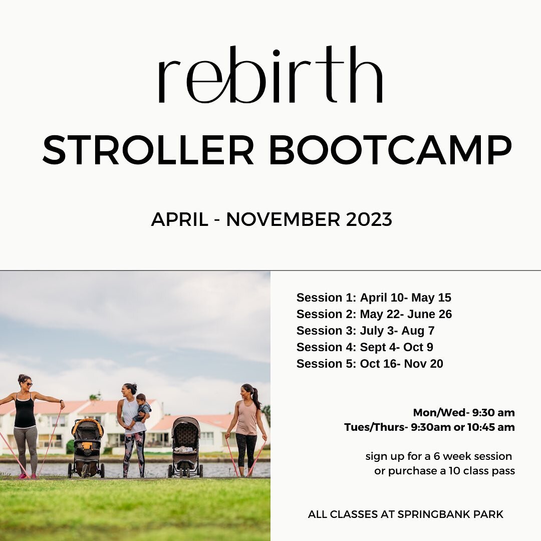 2023 SEASON RELEASED - REGISTER NOW!

Price: $149+hst - 6-week program (twice a week classes) 
Location: Springbank Park

Returning Price: Did you do stroller bootcamp with us in the Spring or Summer of 2022? Then you can access our special $129 + hs