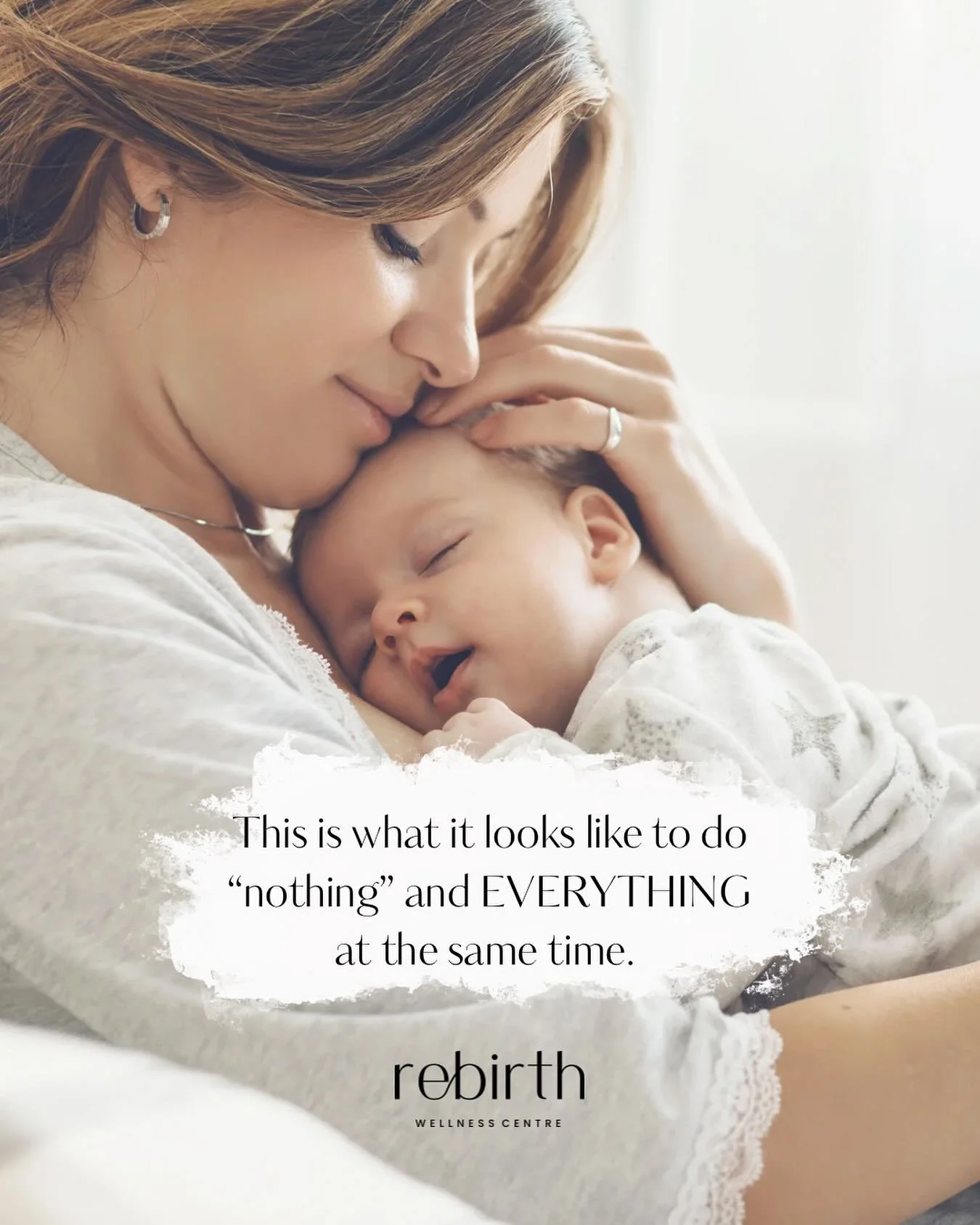 &ldquo;Nothing&rdquo;? Not a chance. As you hold your new baby in your old pyjamas and messy bun&hellip;
Know that this is EVERYTHING.

The holding.
The watching.
The feeding.
The simply being together.

This is the work.
This is the bonding.
This is