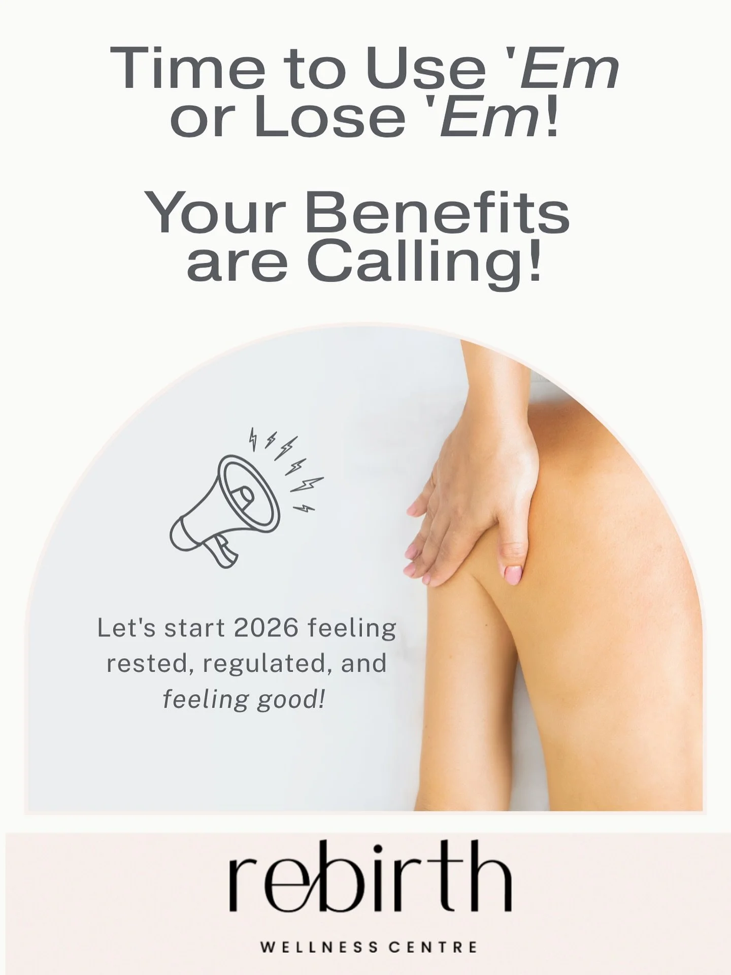 🚨 Time to Use &lsquo;Em or Lose &lsquo;Em! 🚨 Your Benefits are Calling!

Hey everyone! 👋🏻 You know that end-of-year rush? It&rsquo;s officially started!

If you have extended healthcare benefits (physio, chiro, massage, acupuncture, psychotherapy