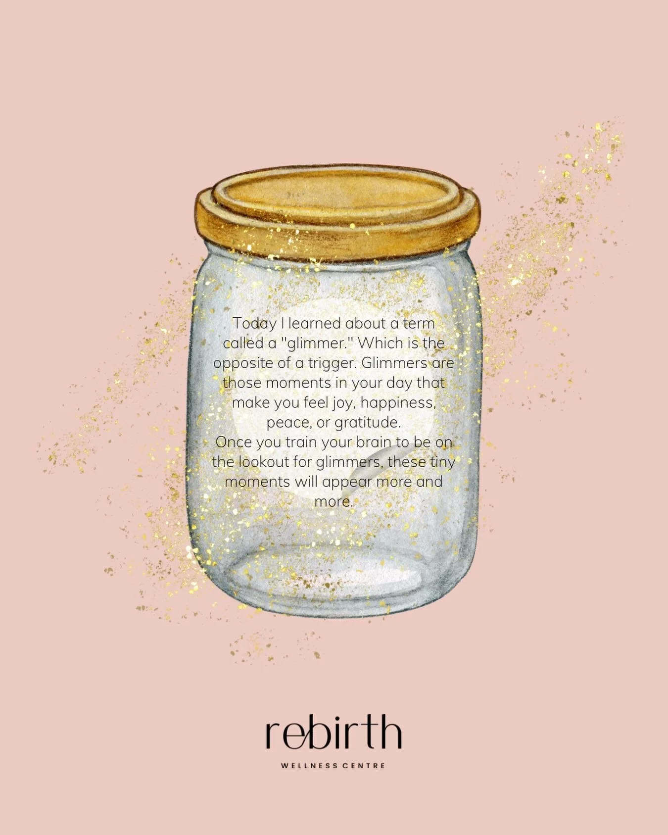 Motherhood is full&hellip; but so are the moments of light.
Train your brain to notice the glimmers and watch how they multiply ✨
Send this to someone who could use it. If you&rsquo;re comfortable, share your glimmers with us below ✨

#rebirthwellnes