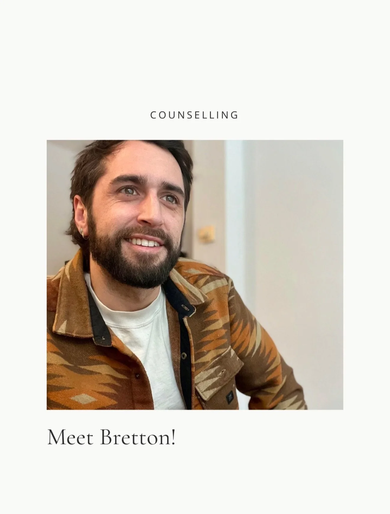 Is life feeling a little overwhelming lately? We have some great news to help lighten the load.

We are thrilled to welcome Bretton, a Master of Social Work intern from Laurier University, to the Rebirth team. Bretton is a seasoned mental health prof