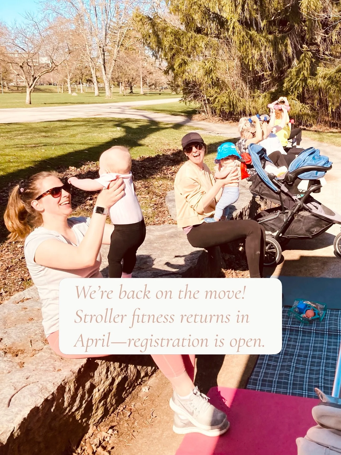 Join us for season #16 of our popular stroller fitness program!👟 It kicks off on April 20th and runs until October 15, 2026. 

Stroller fitness is an outdoor, baby-friendly fitness program for mamas. Enjoy a postpartum-friendly workout, connection w