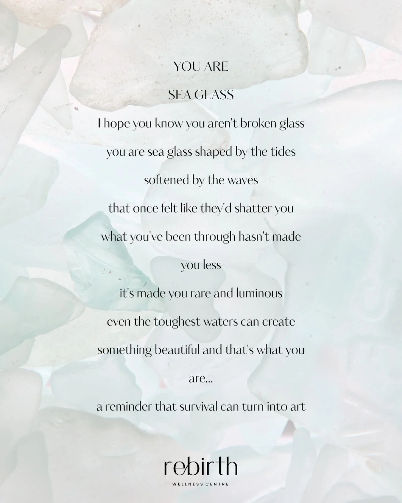 You are sea glass ✨ 

#motherhoodreflections #mama #parenthood #postpartum #maternalmentalhealth