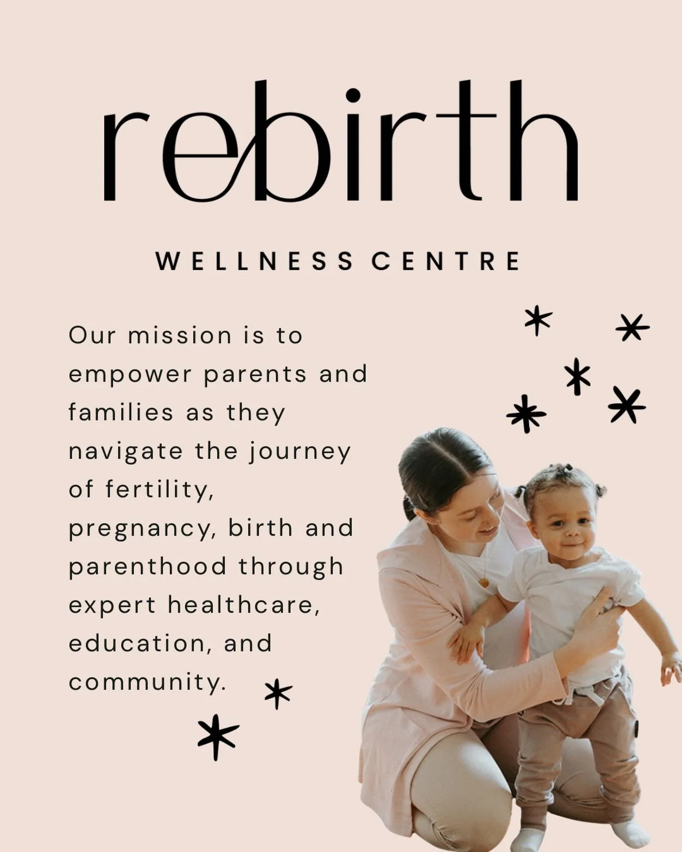 Walking alongside you through every step &mdash; from fertility to parenthood and everything in between 🤍
#RebirthWellness #SupportedFamilies