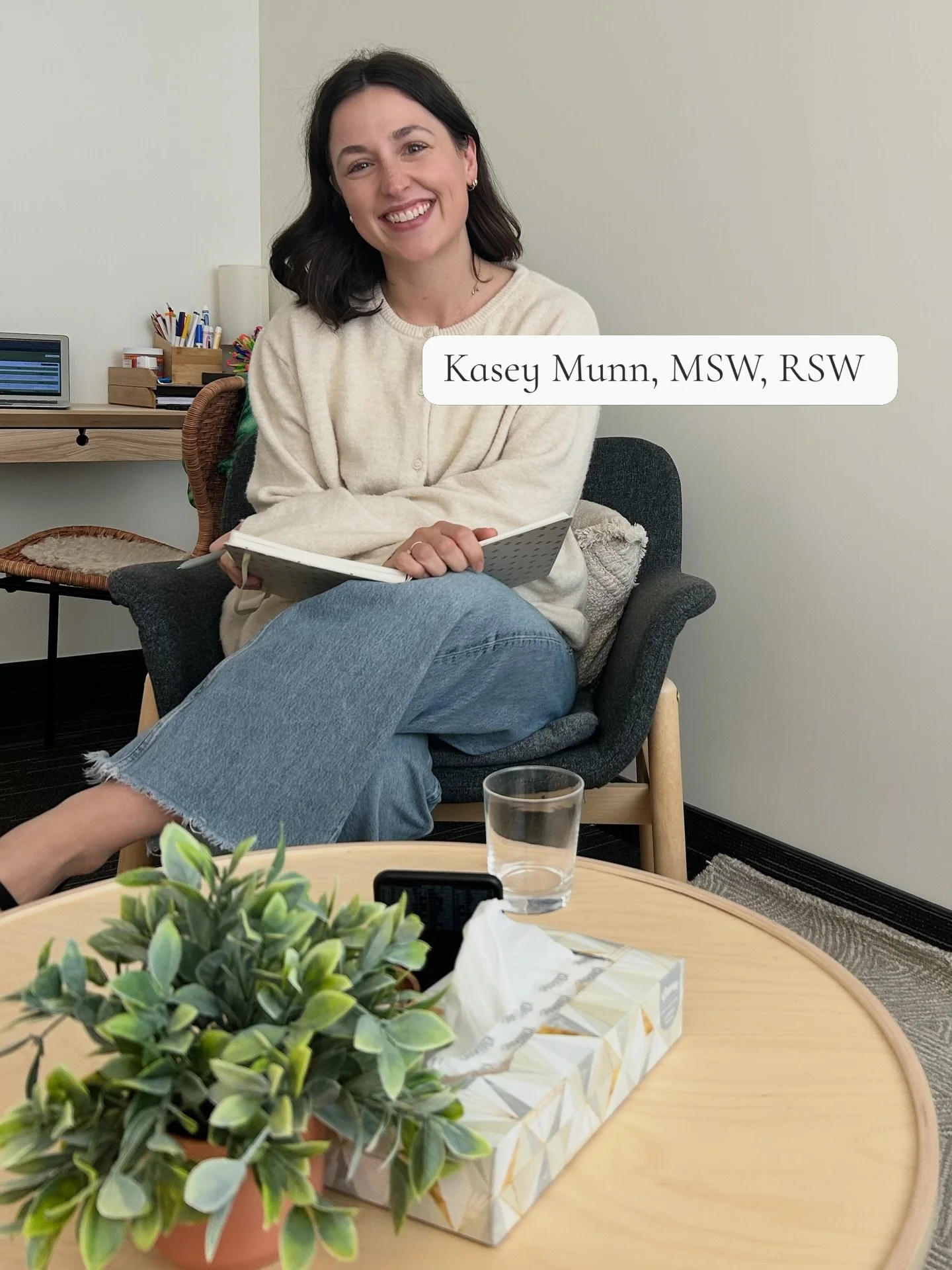 Meet Your Match! 🩷 Kasey Munn, MSW, RSW.

Looking for a safe space to navigate the challenging realities of motherhood? Kasey is accepting new clients for both in person and virtual sessions. 

Here&rsquo;s 2 fun facts about Kasey&hellip; 

1) She&r