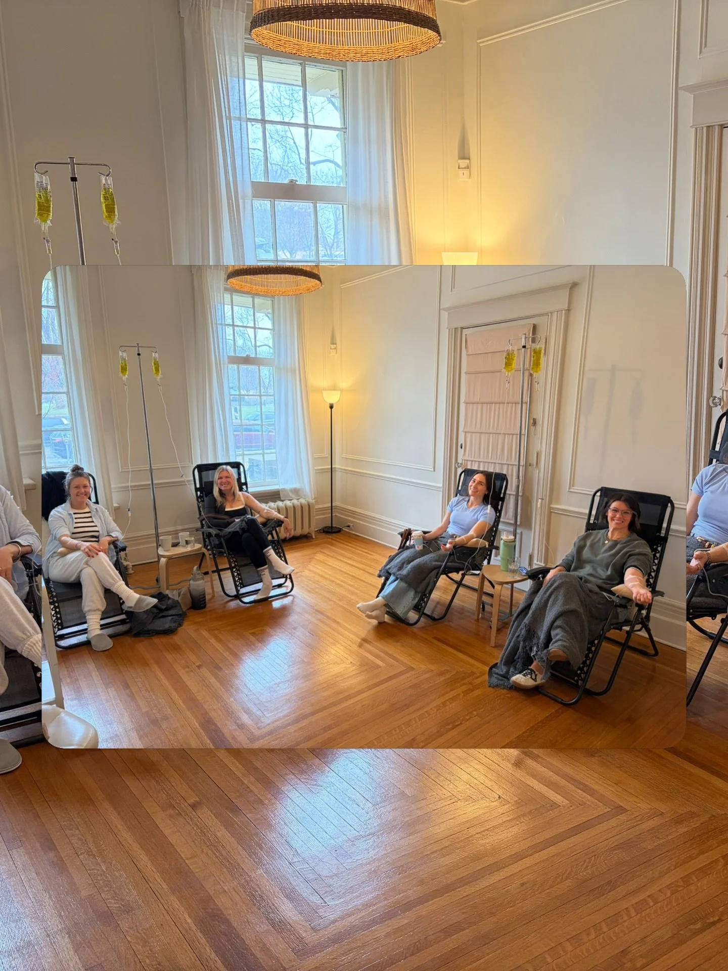 Energy up. Stress down. Mom fuel in full effect.

This group knows they cannot pour from an empty cup and decided to sit back; and replenish. 

Vitamin drip menu options: 

Immune Boost 
Deep Restore 
Energy Drip 
Fertility Formula 
Healthy Hormones
