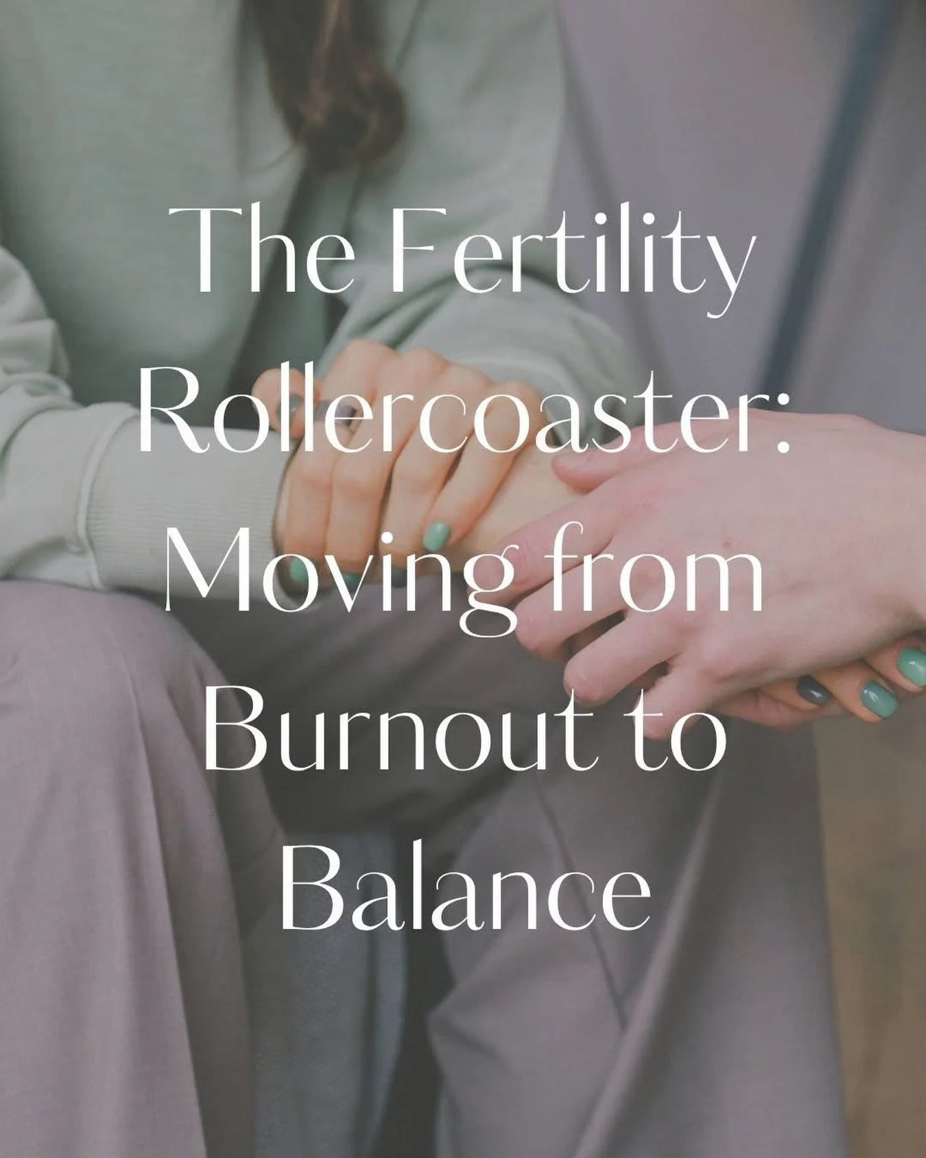 The &ldquo;hope-and-crash&rdquo; cycle of fertility isn&rsquo;t just emotional - it&rsquo;s physically and mentally exhausting. 🎢💨

Between the appointments, the tracking, and that grueling two-week wait, it&rsquo;s so easy to lose yourself in the 