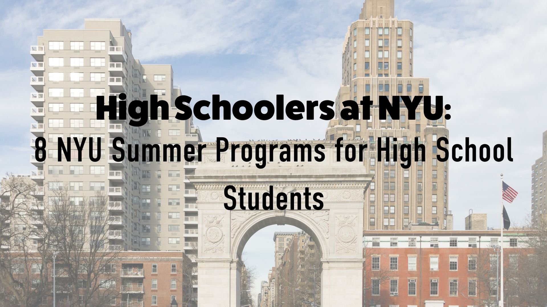 nyu summer research high school