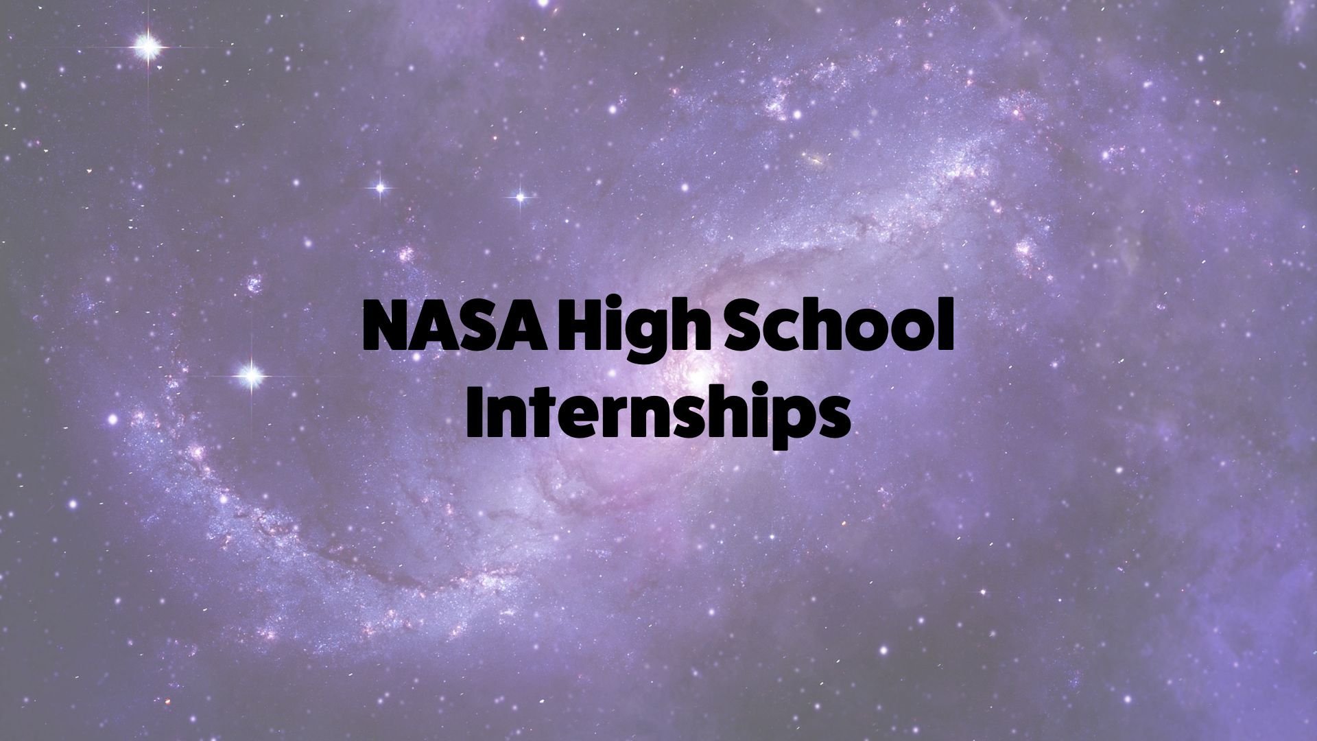 NASA High School Internships Everything You Need to Know — Inspirit AI