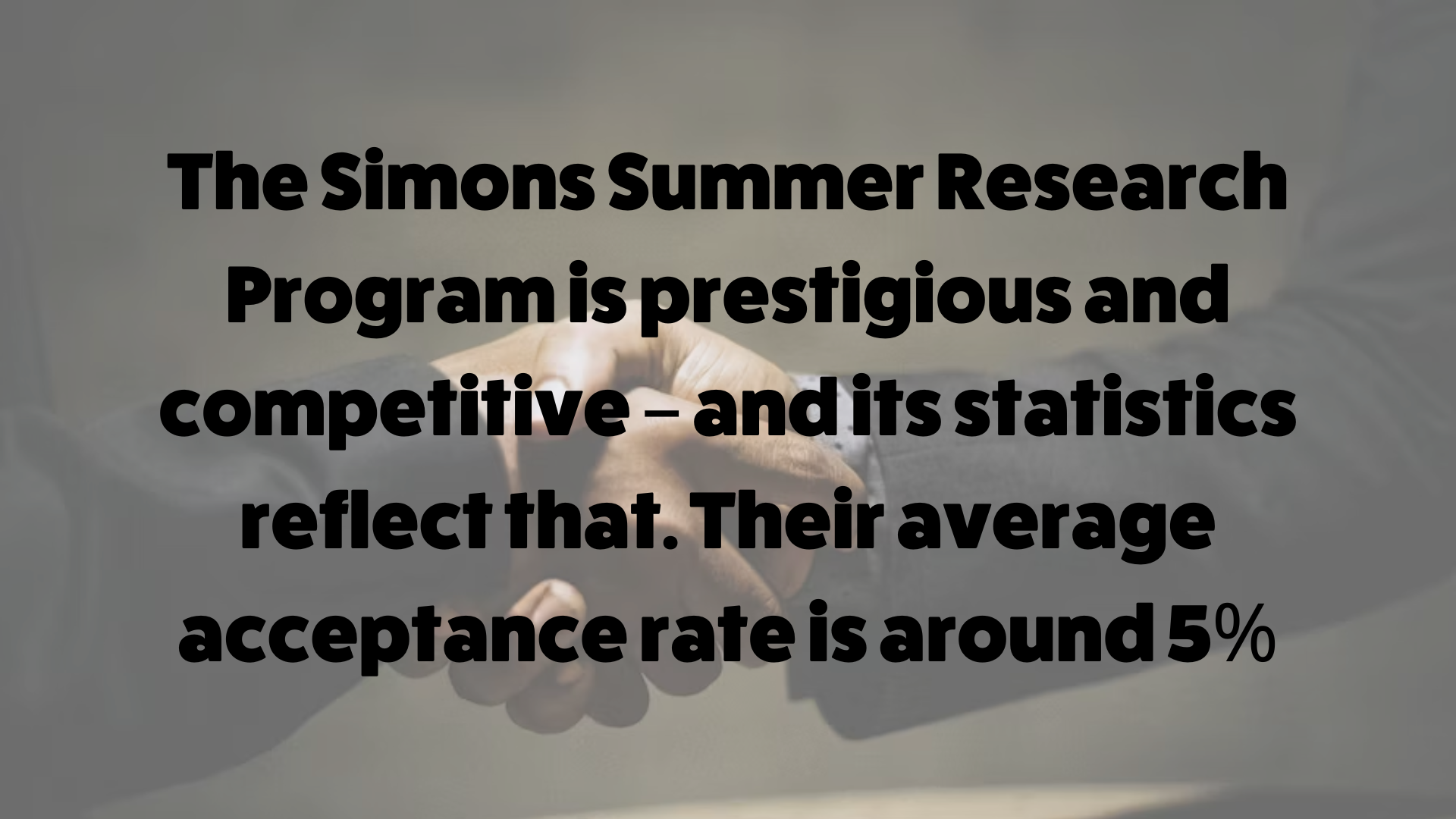 simons summer research program essays