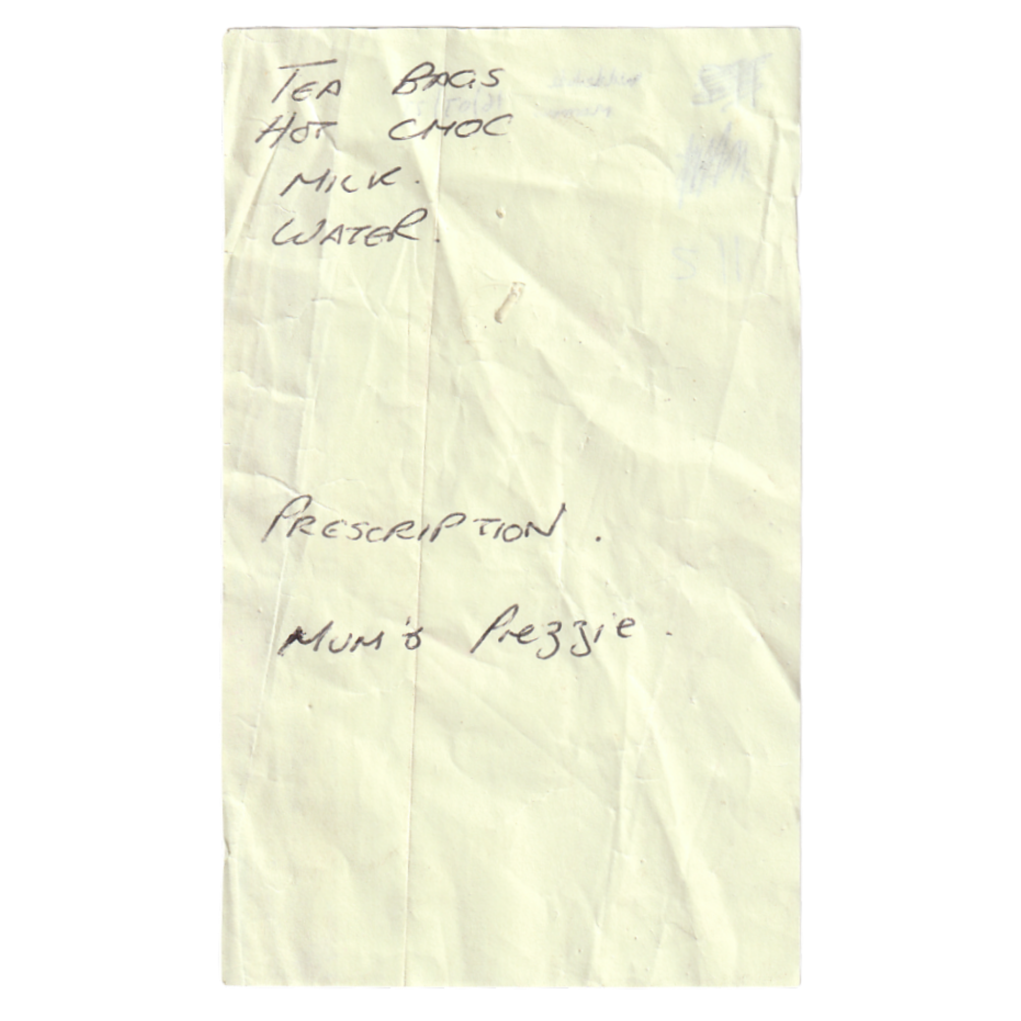 112. For a second, Dylan considered whether the Tetley, Galaxy hot choccie, posh milk, coconut water, or haemorrhoid gel would be good enough for his mum's birthday. In the end, he went to the pub.