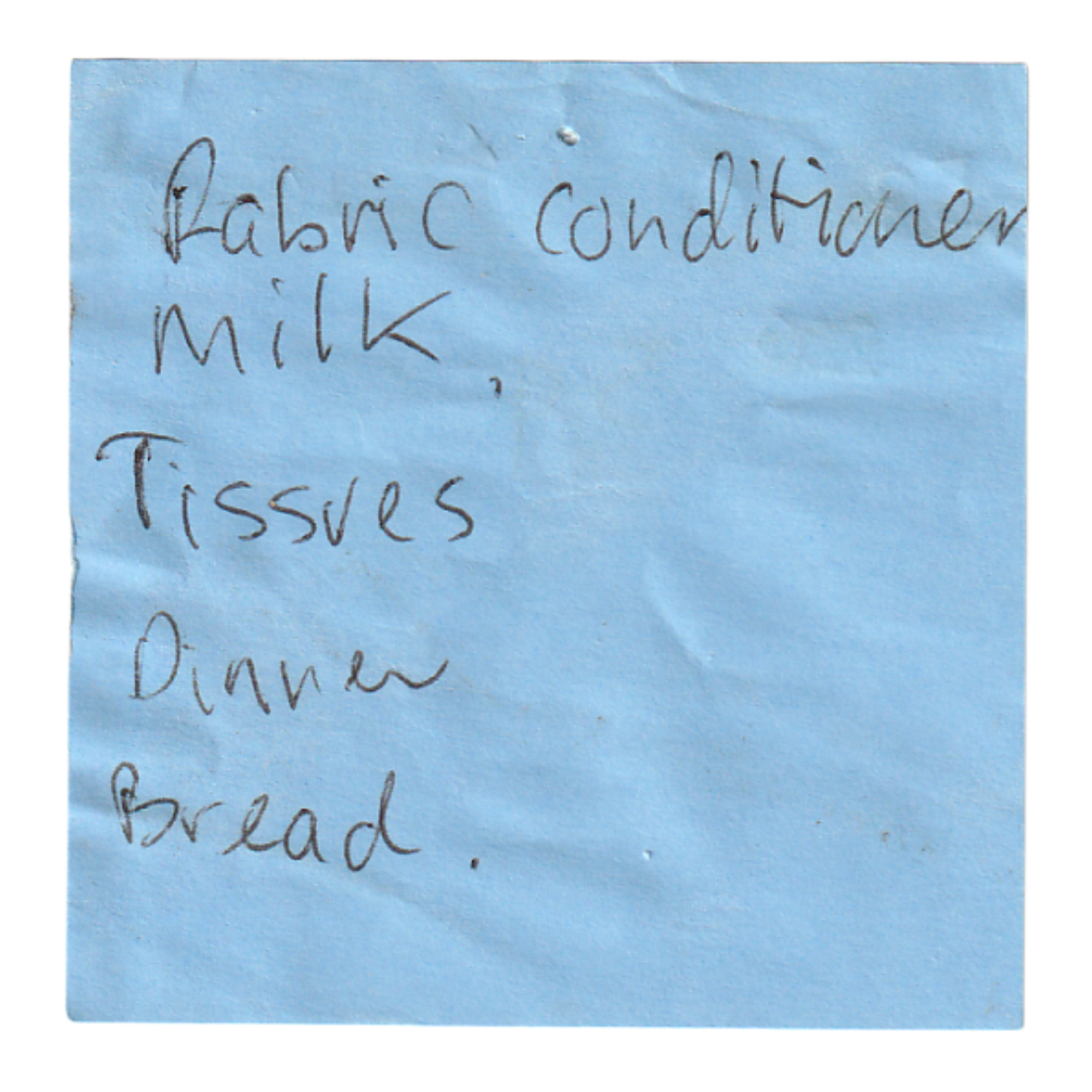59. She knew Aiden liked using commas. Still, Sabrina had to question why only milk had one. 
