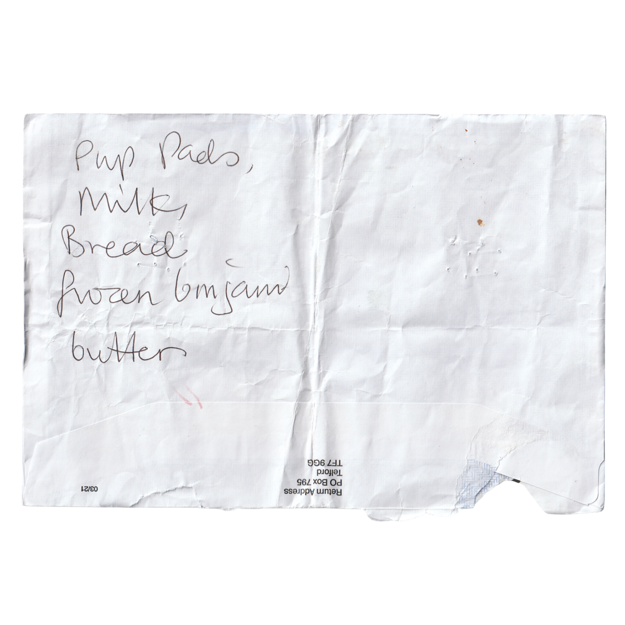 24. Postie Ralph did so well knowing exactly where this was being sent: Aisles 8, 2, 5, 9, then 3.
