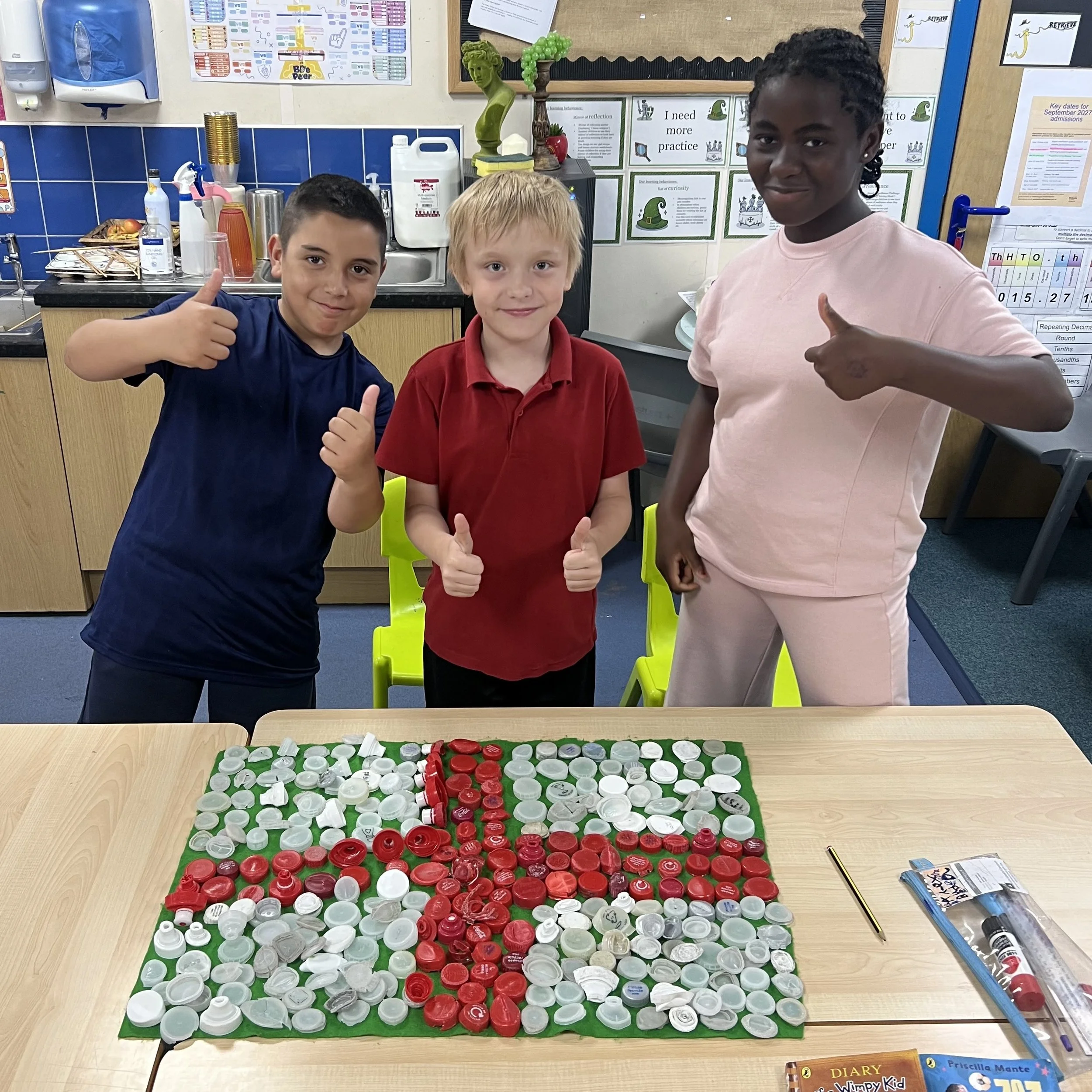 Pupils at Saxon Way Primary School