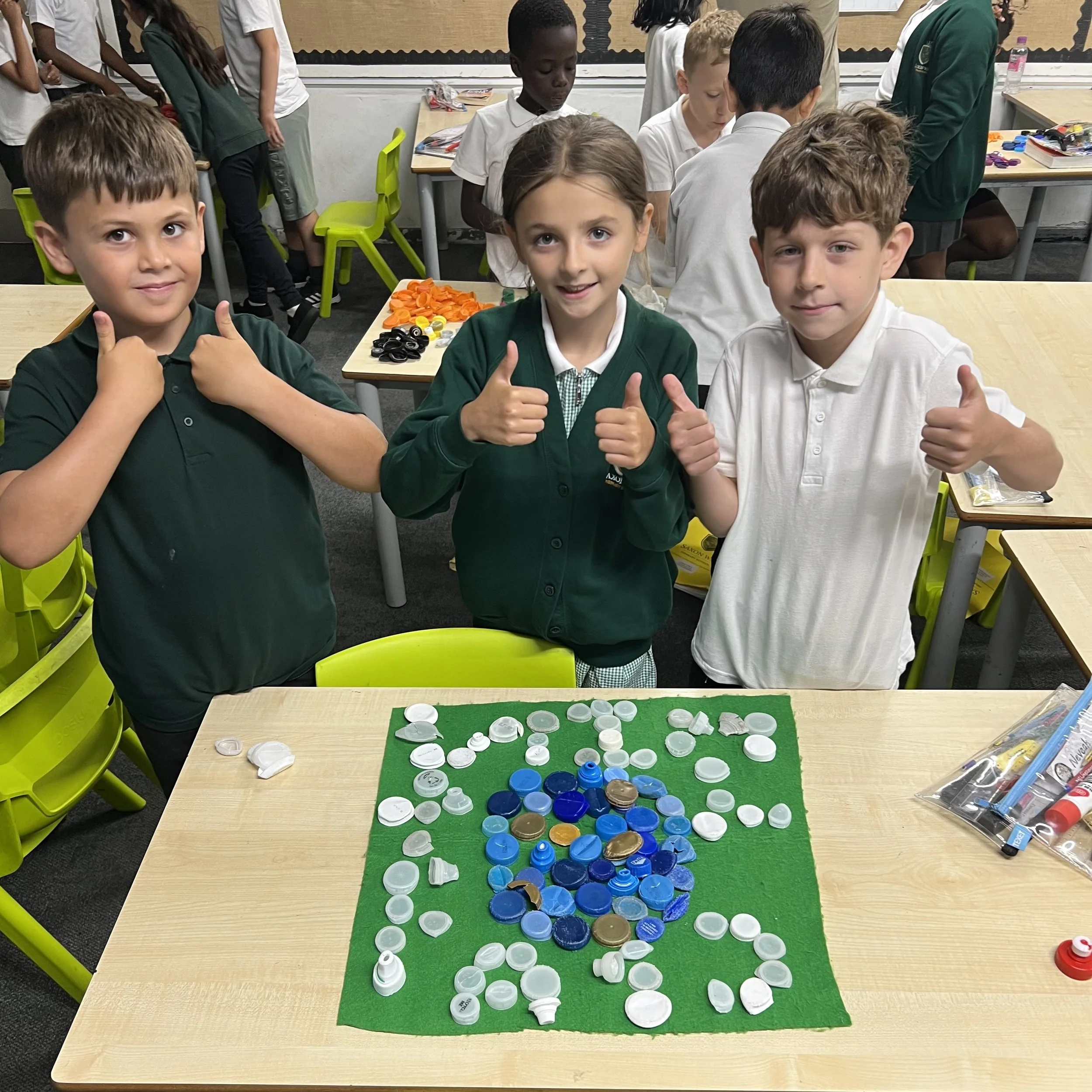 Pupils at Saxon Way Primary School