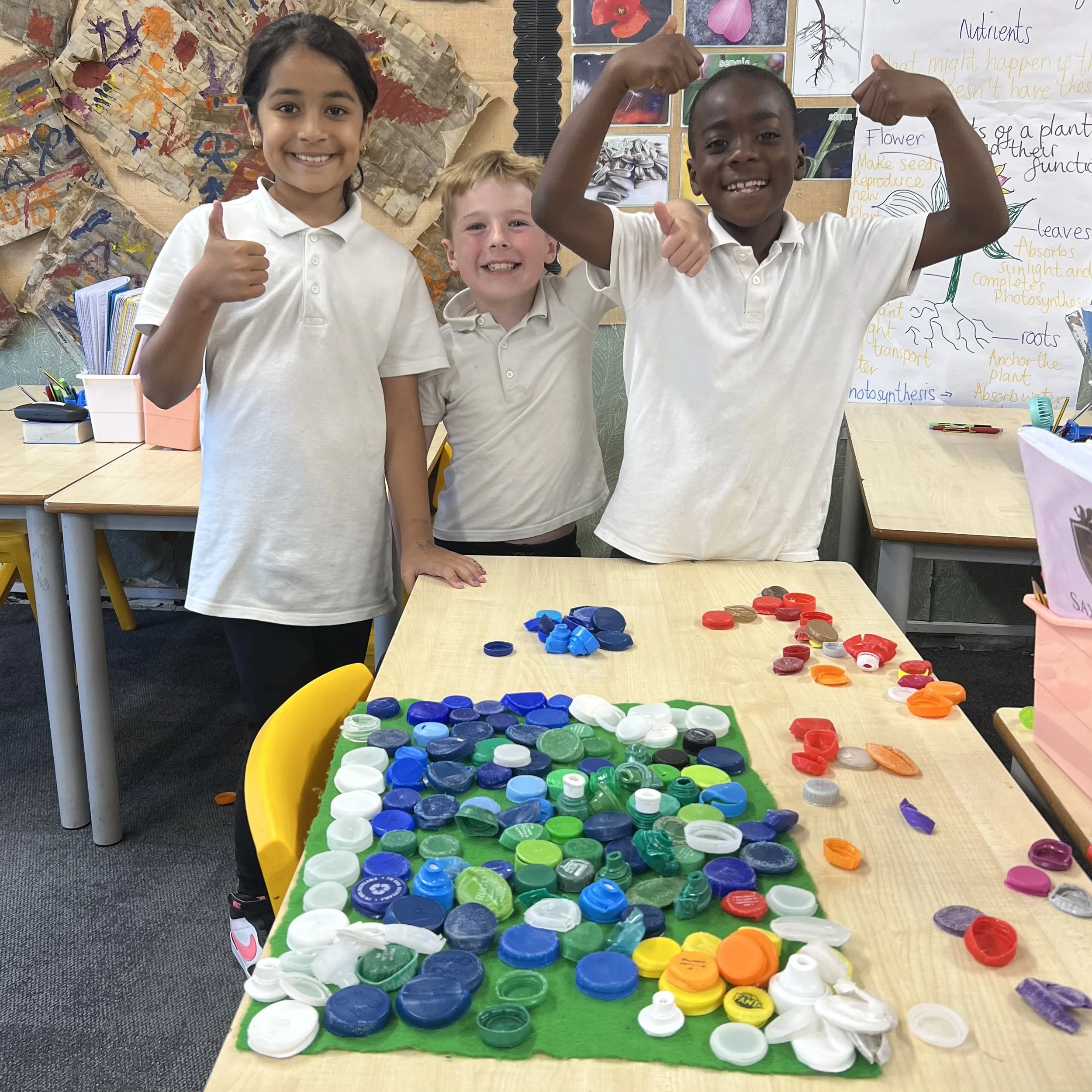 Pupils at Saxon Way Primary School