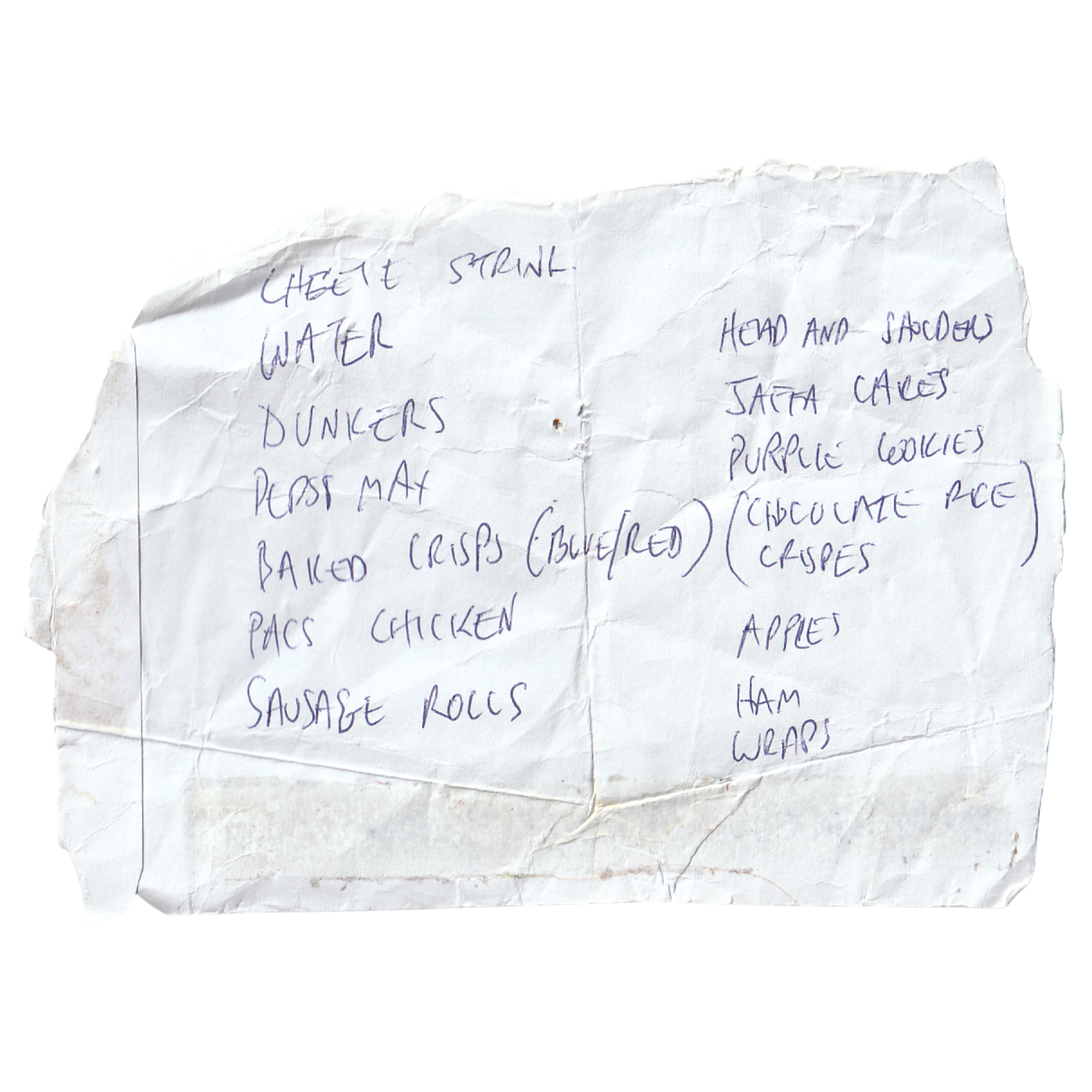 6. Her argument was that blue and red make purple. Hence, Penelope produced purple crisps at the soirée.
