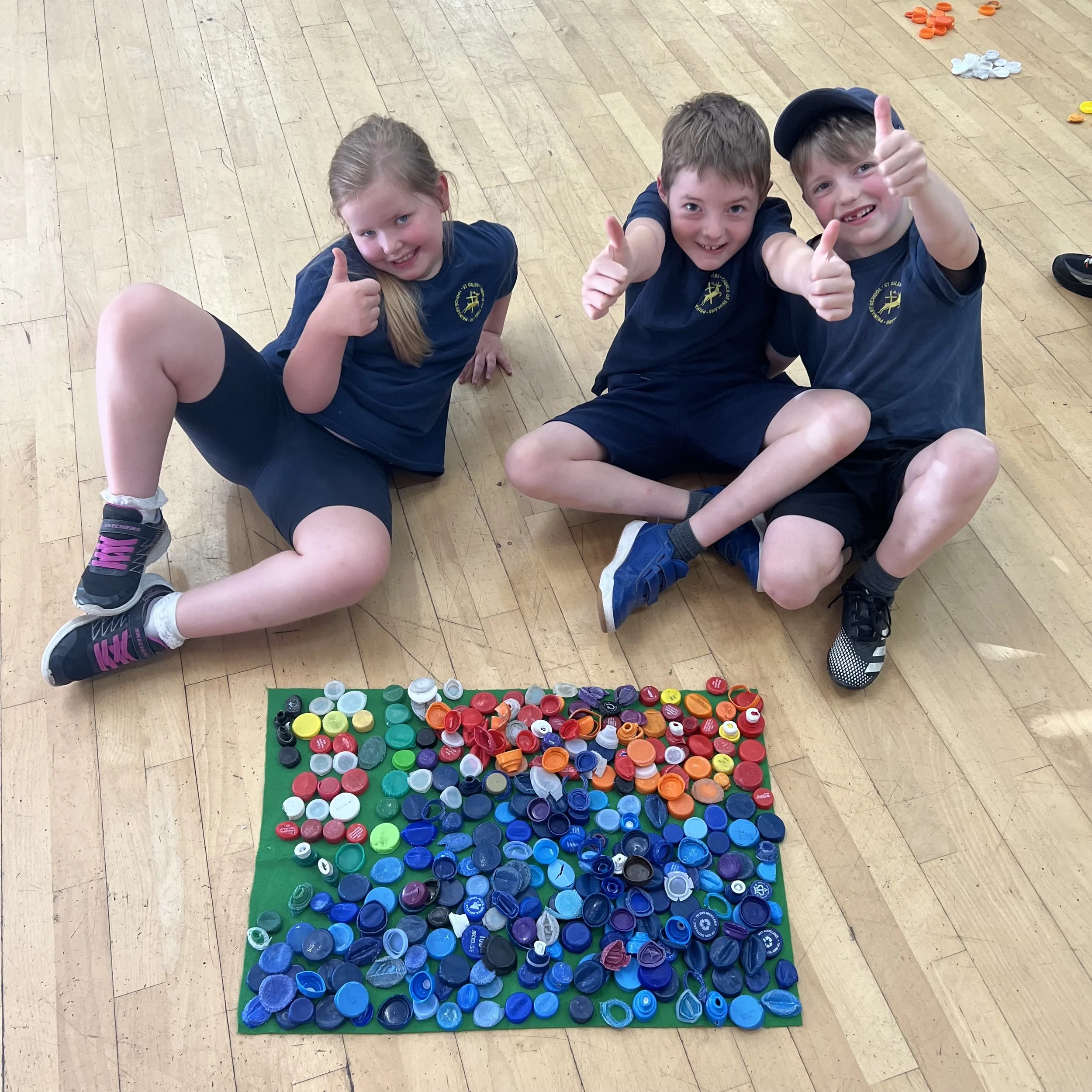 Pupils at St. Giles Primary School