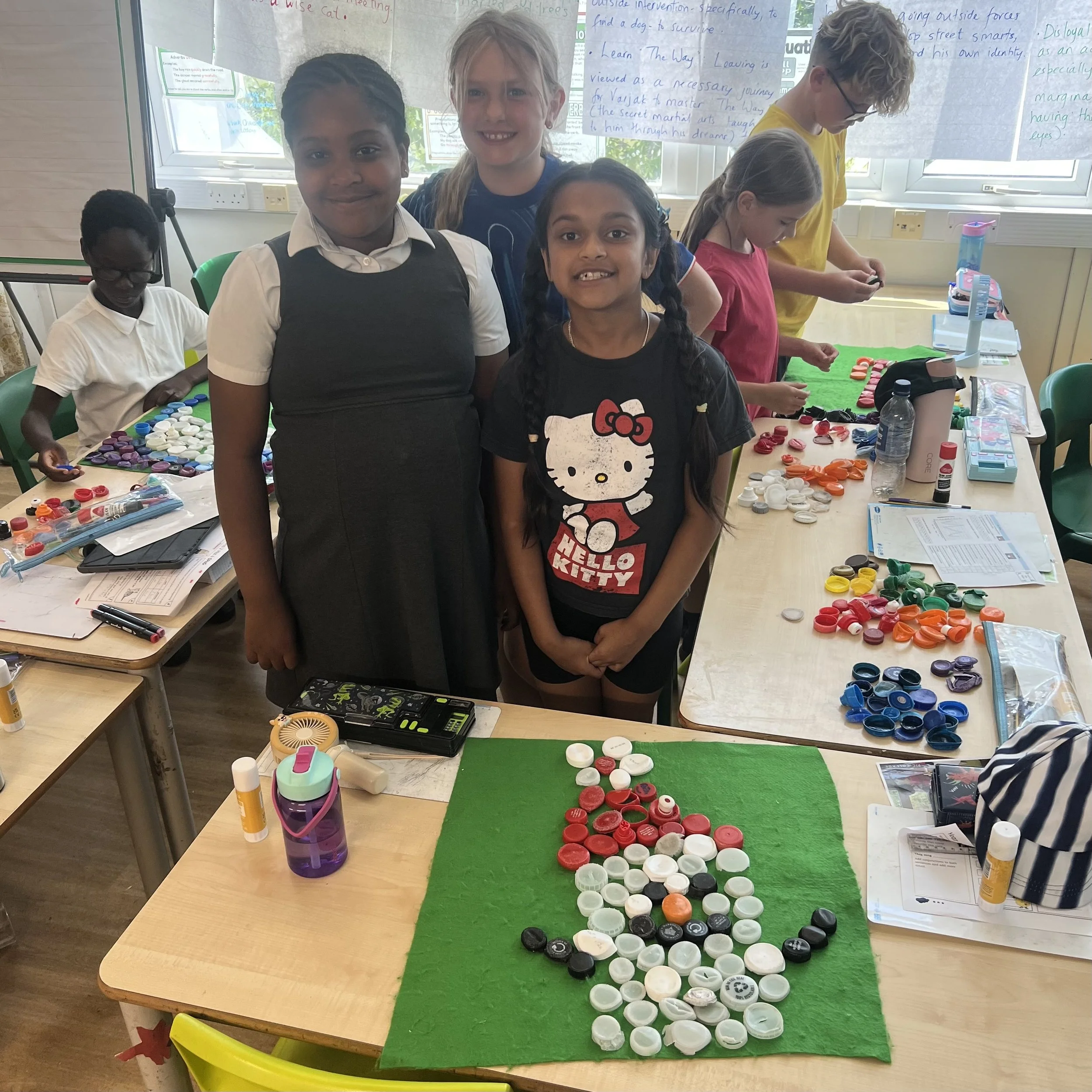 Pupils at Saxon Way Primary School