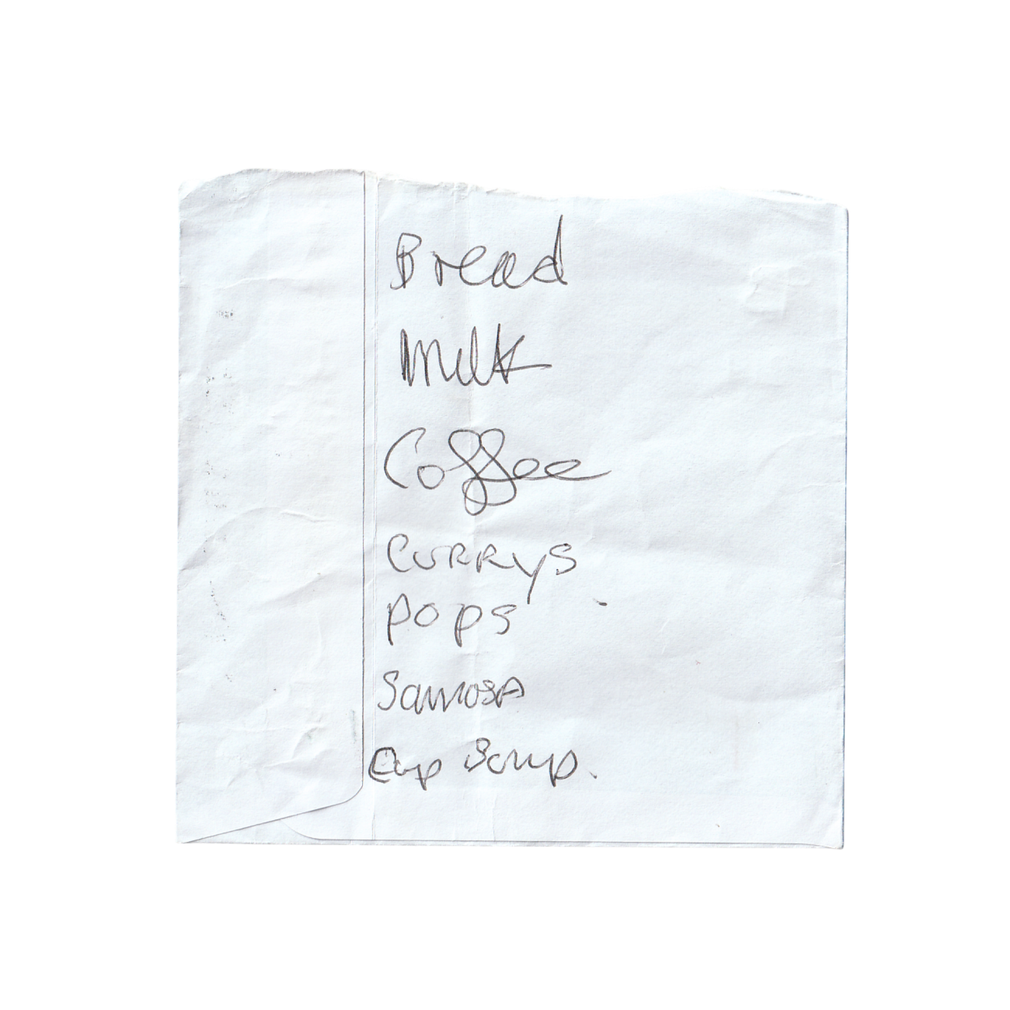 219. Evie came back with a grandad. He stayed for the korma.
