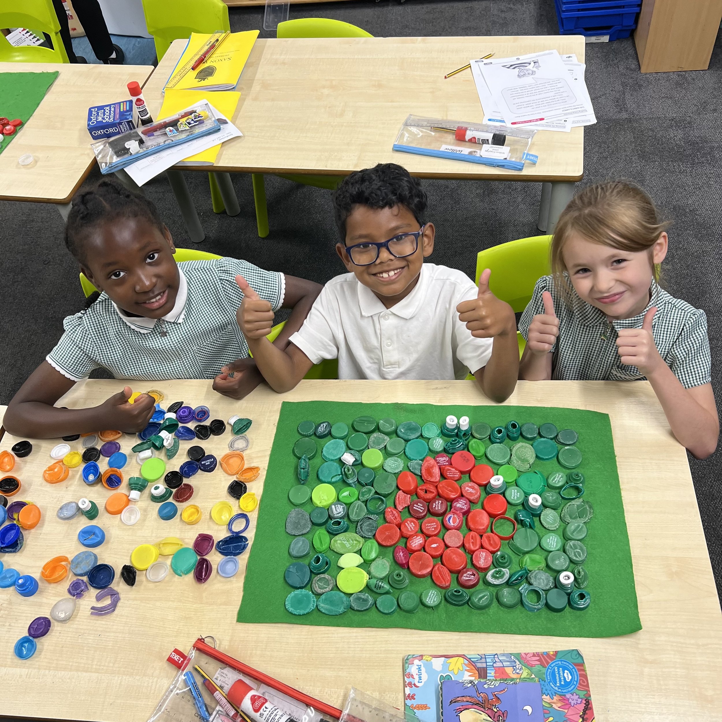 Pupils at Saxon Way Primary School