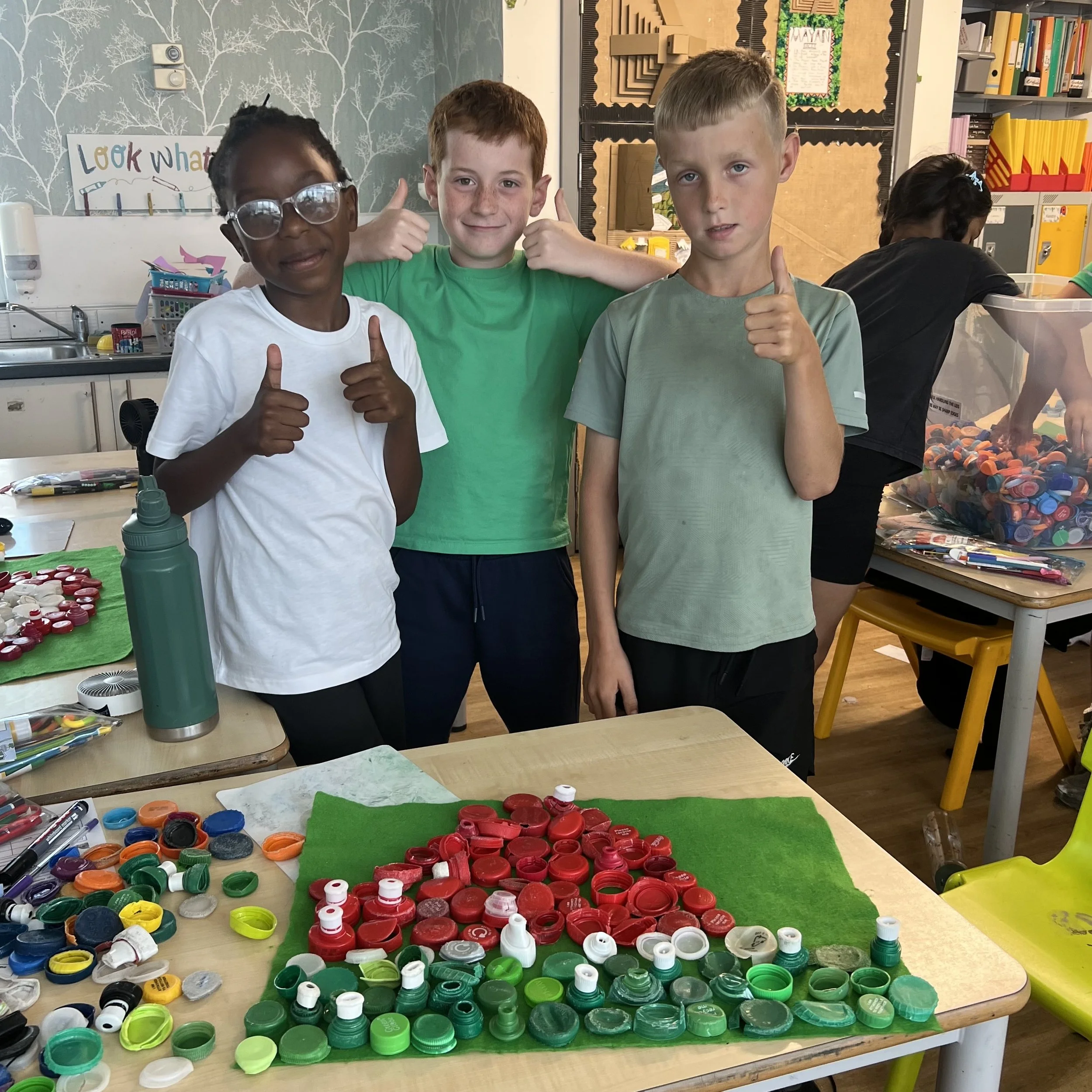 Pupils at Saxon Way Primary School