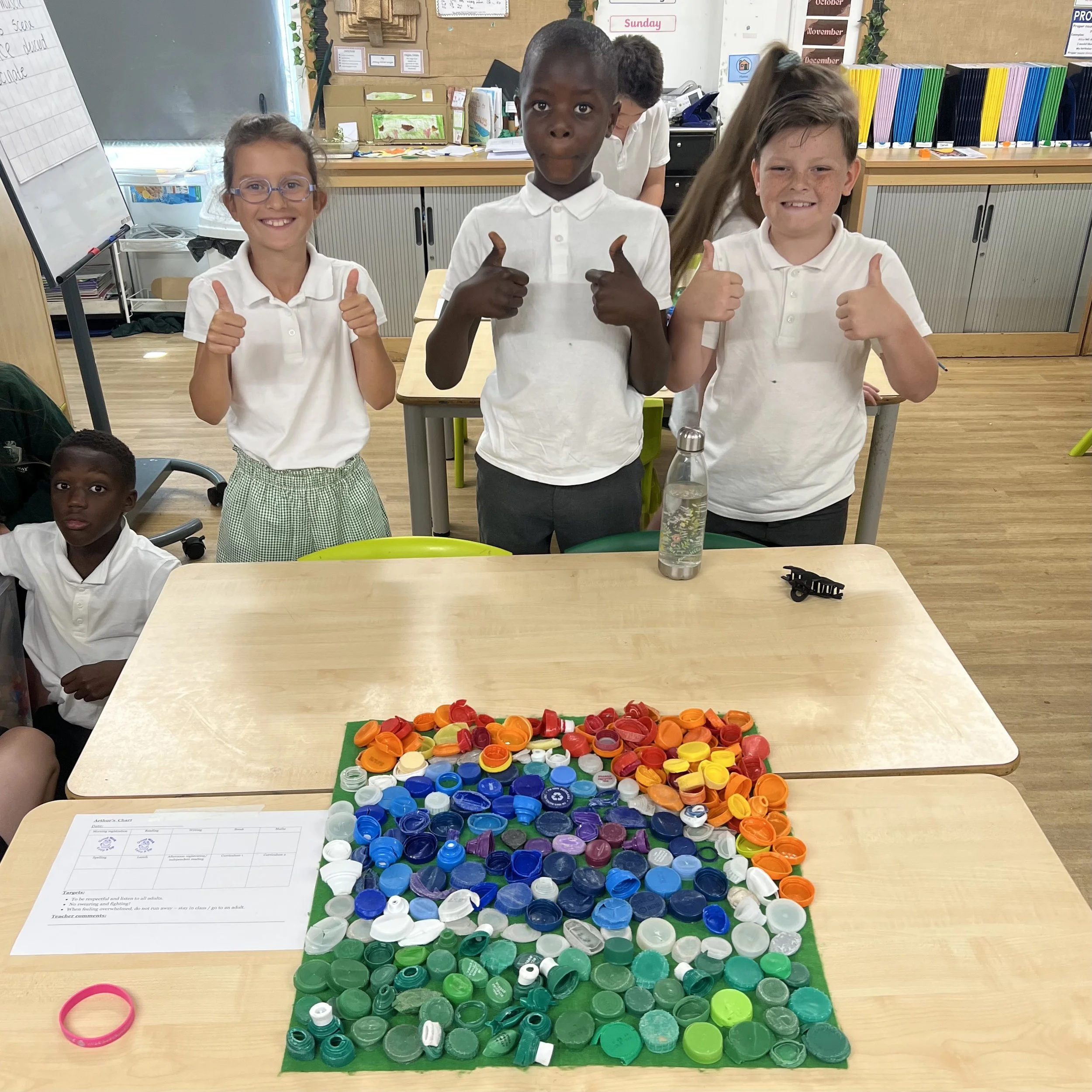 Pupils at Saxon Way Primary School