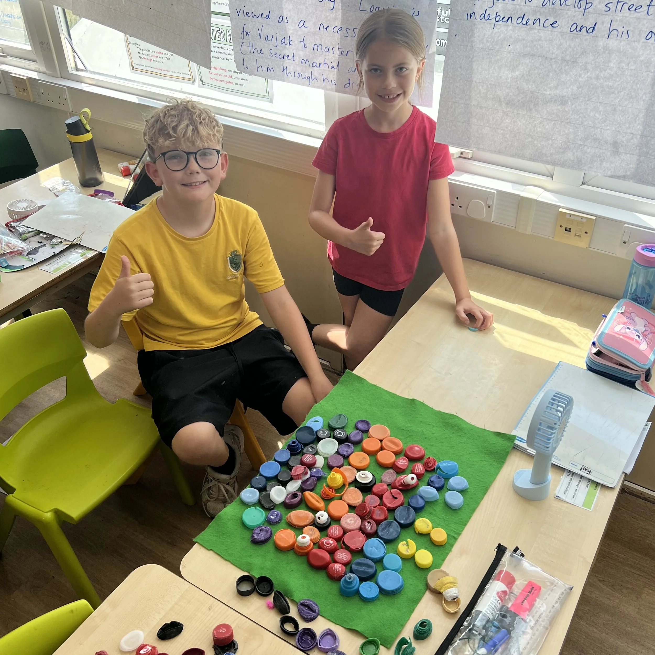 Pupils at Saxon Way Primary School