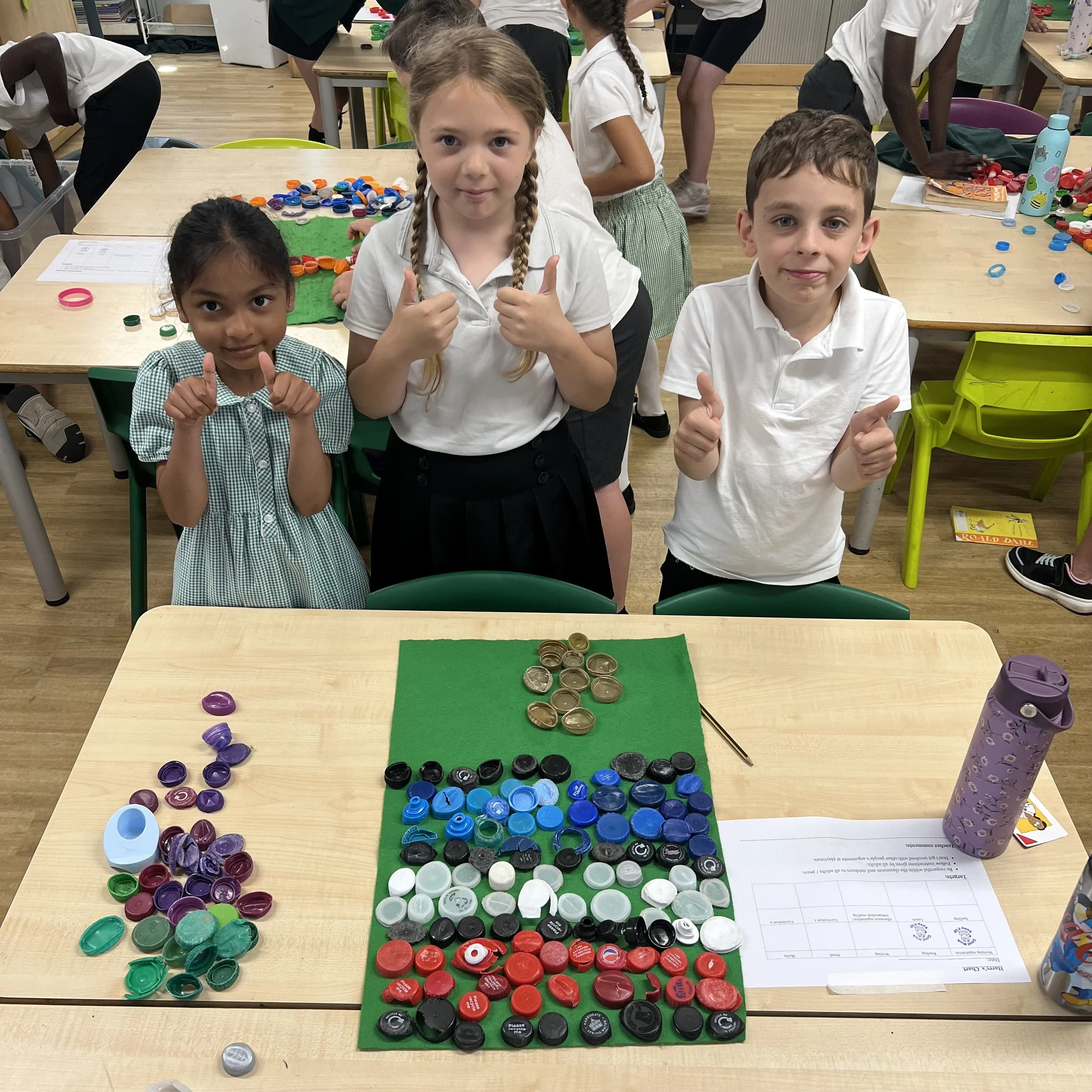 Pupils at Saxon Way Primary School