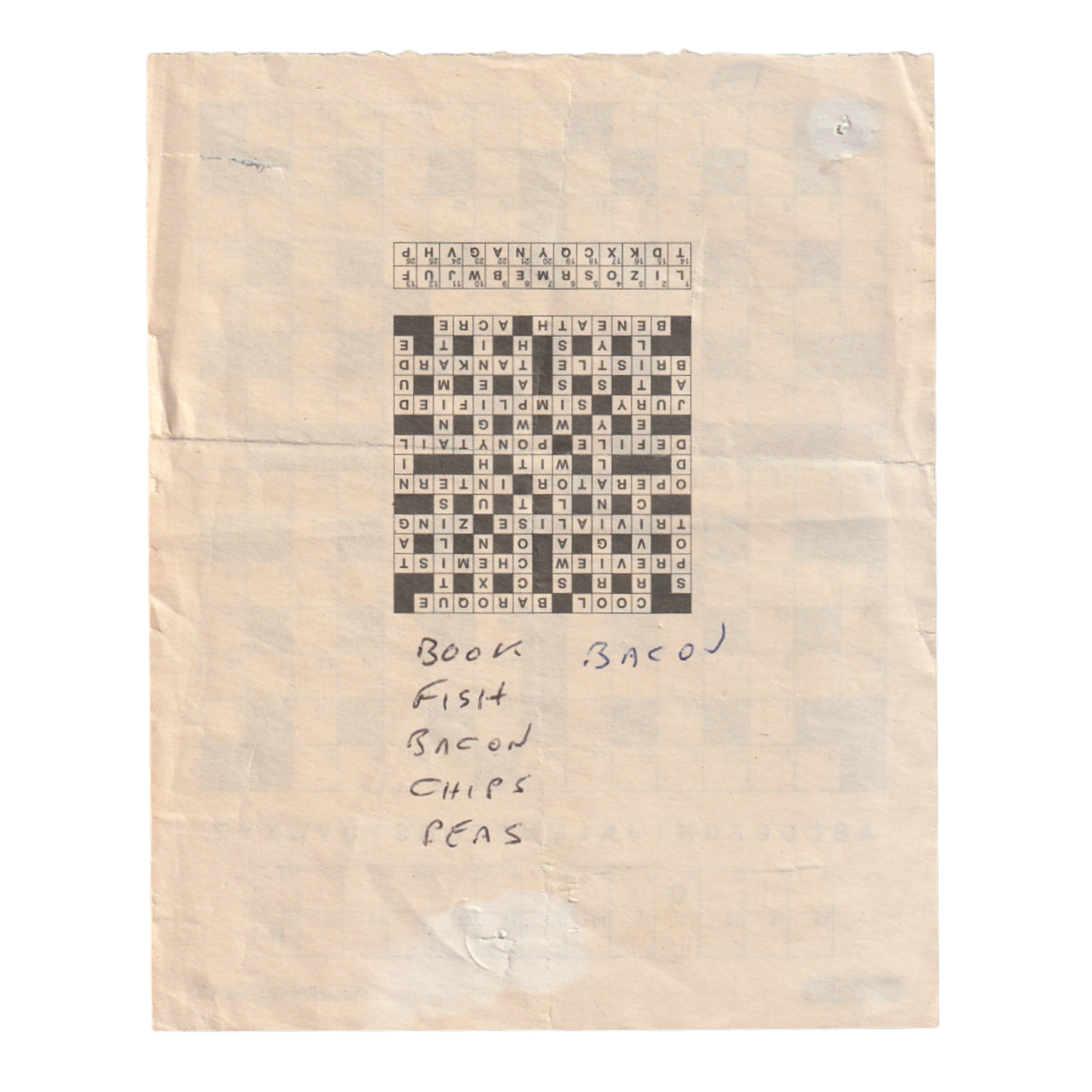 321. That lovely lady at the till helped with three down having done it on her break. They had made her take the early lunch slot so Sue was not a happy teddy.
