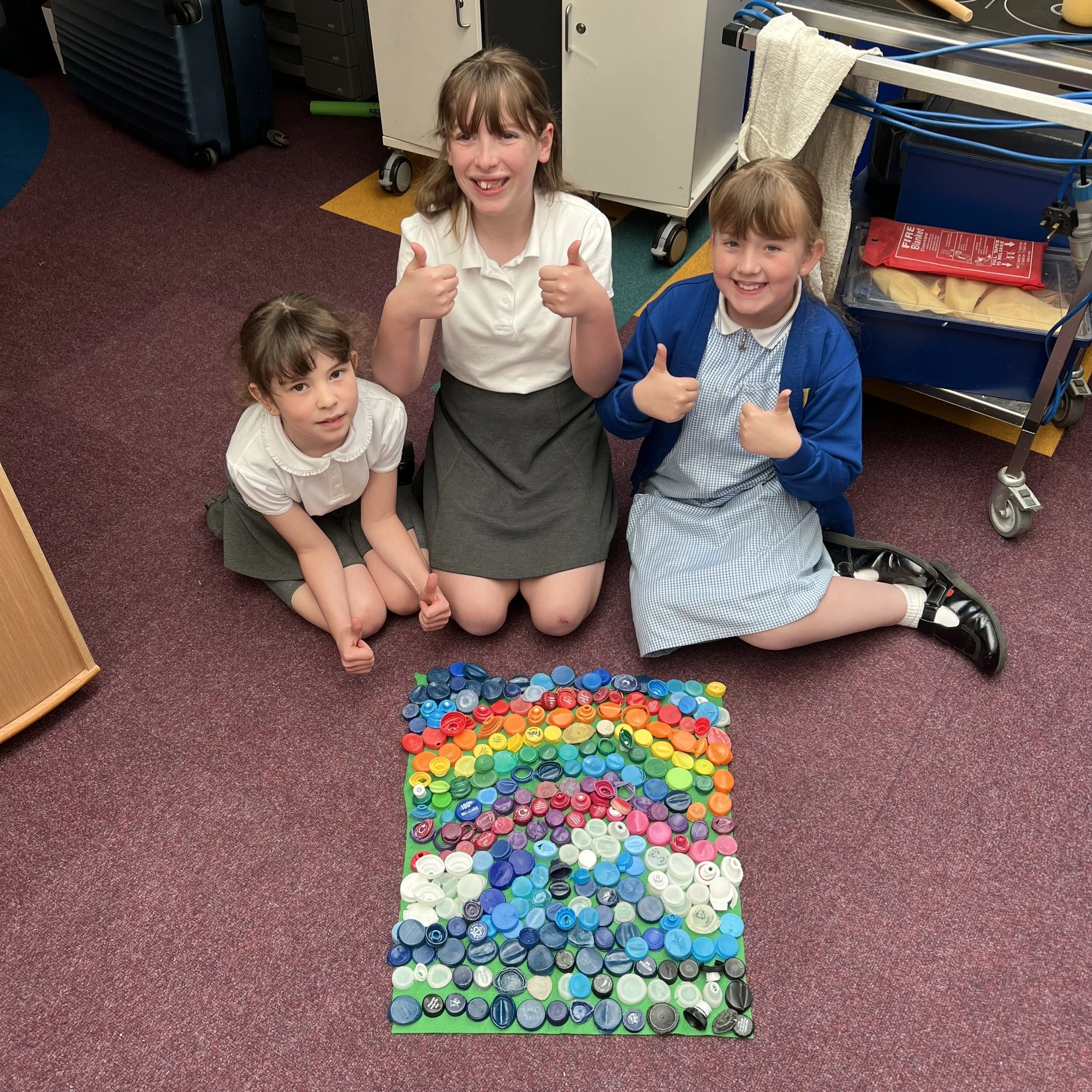 Pupils at Aldington Primary School