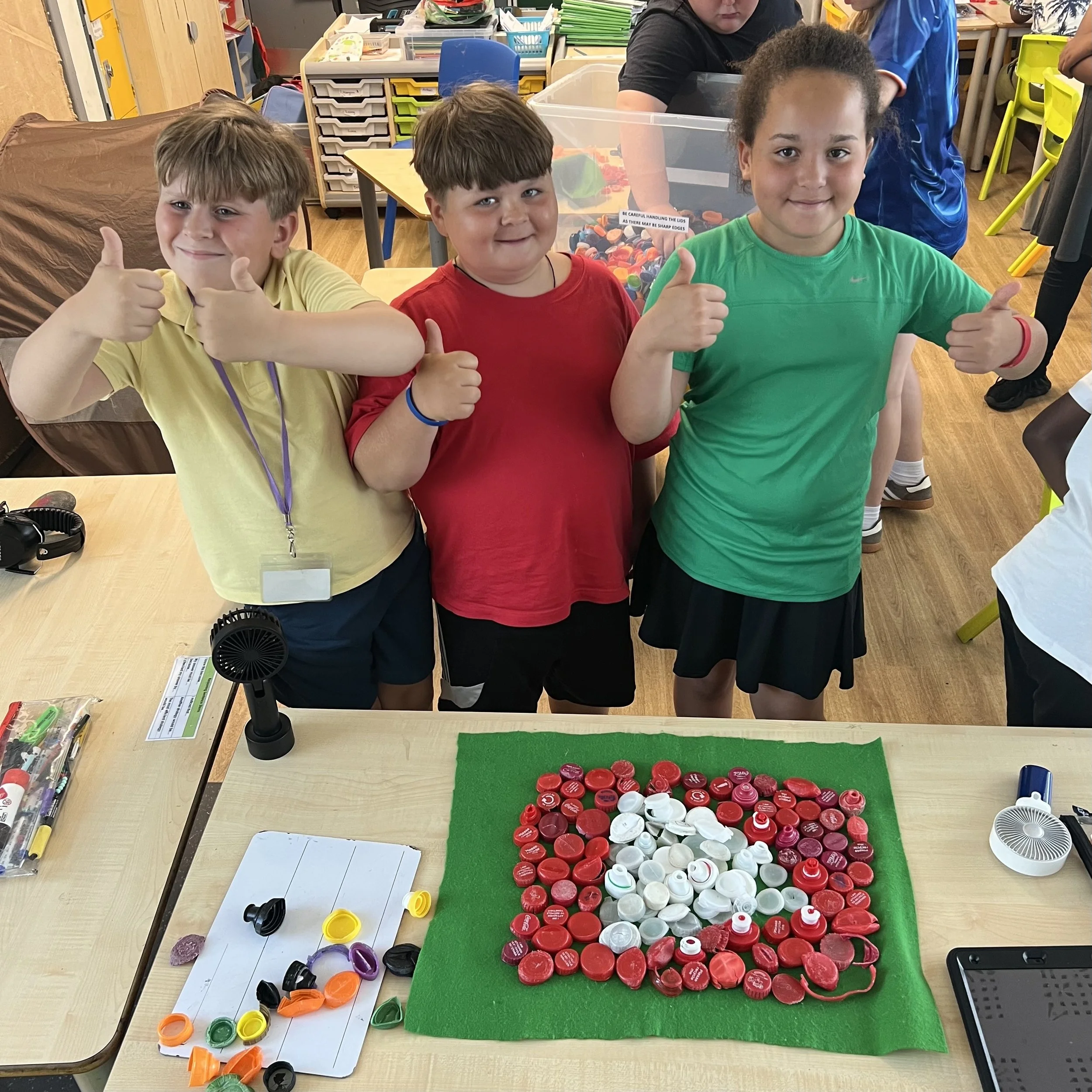 Pupils at Saxon Way Primary School