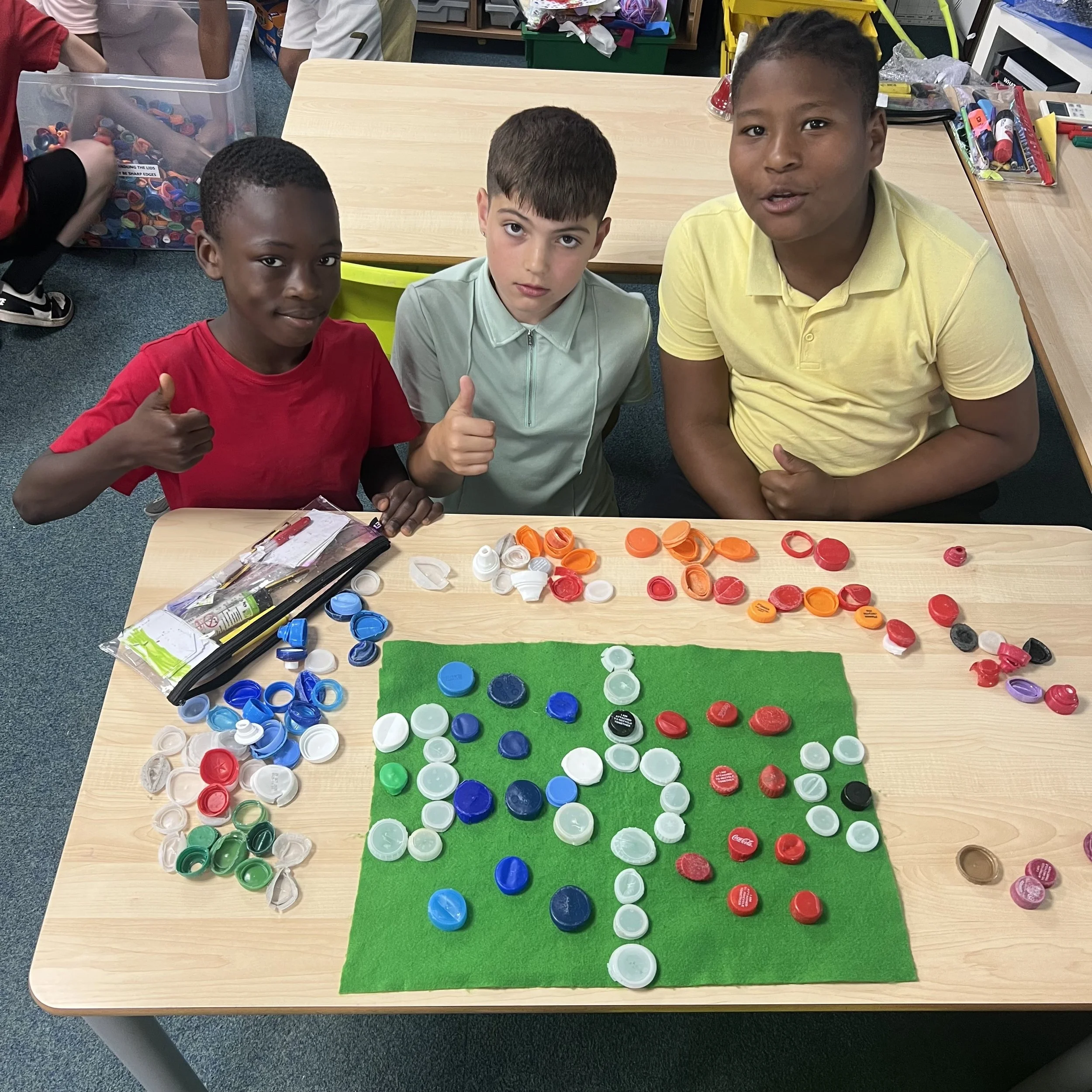 Pupils at Saxon Way Primary School