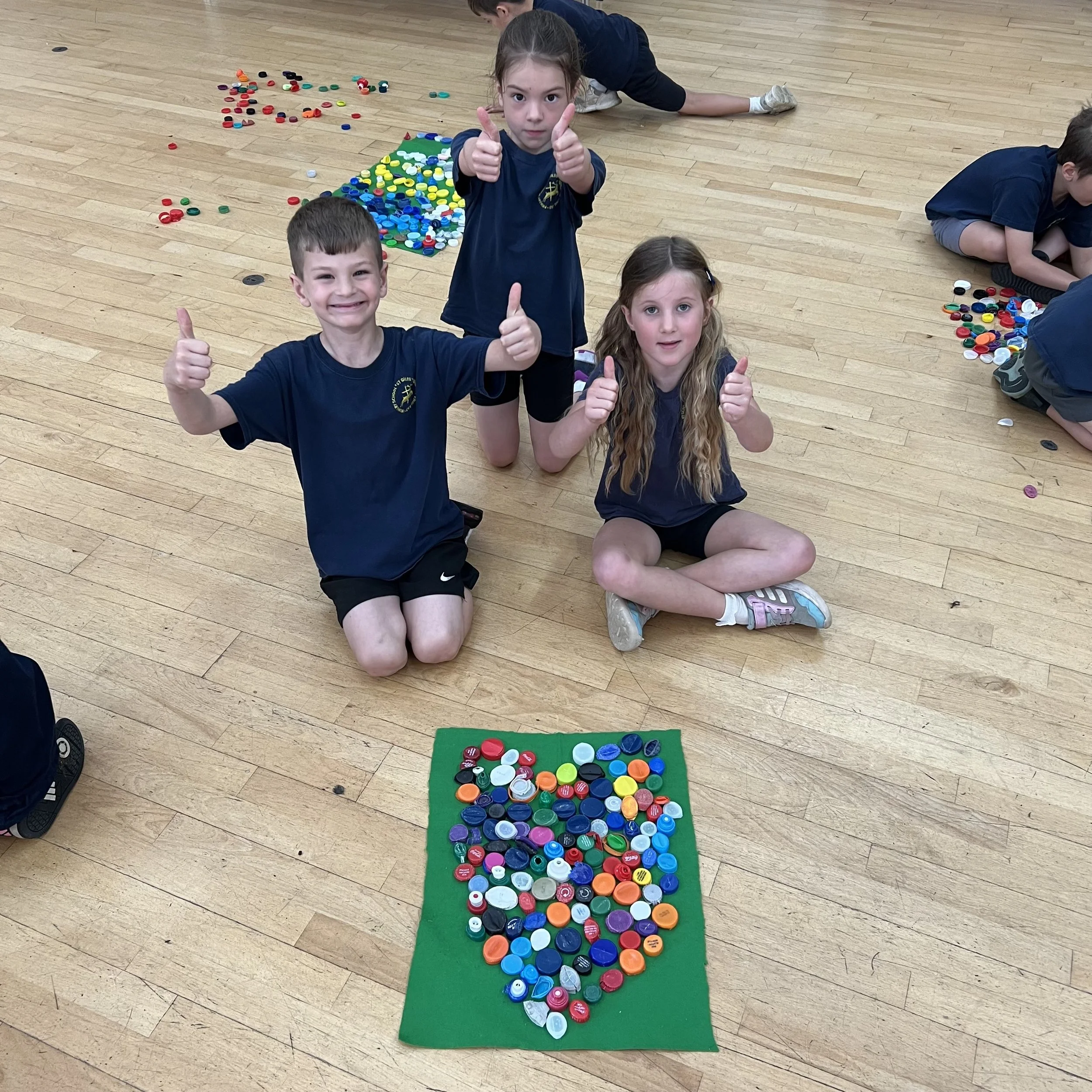 Pupils at St. Giles Primary School