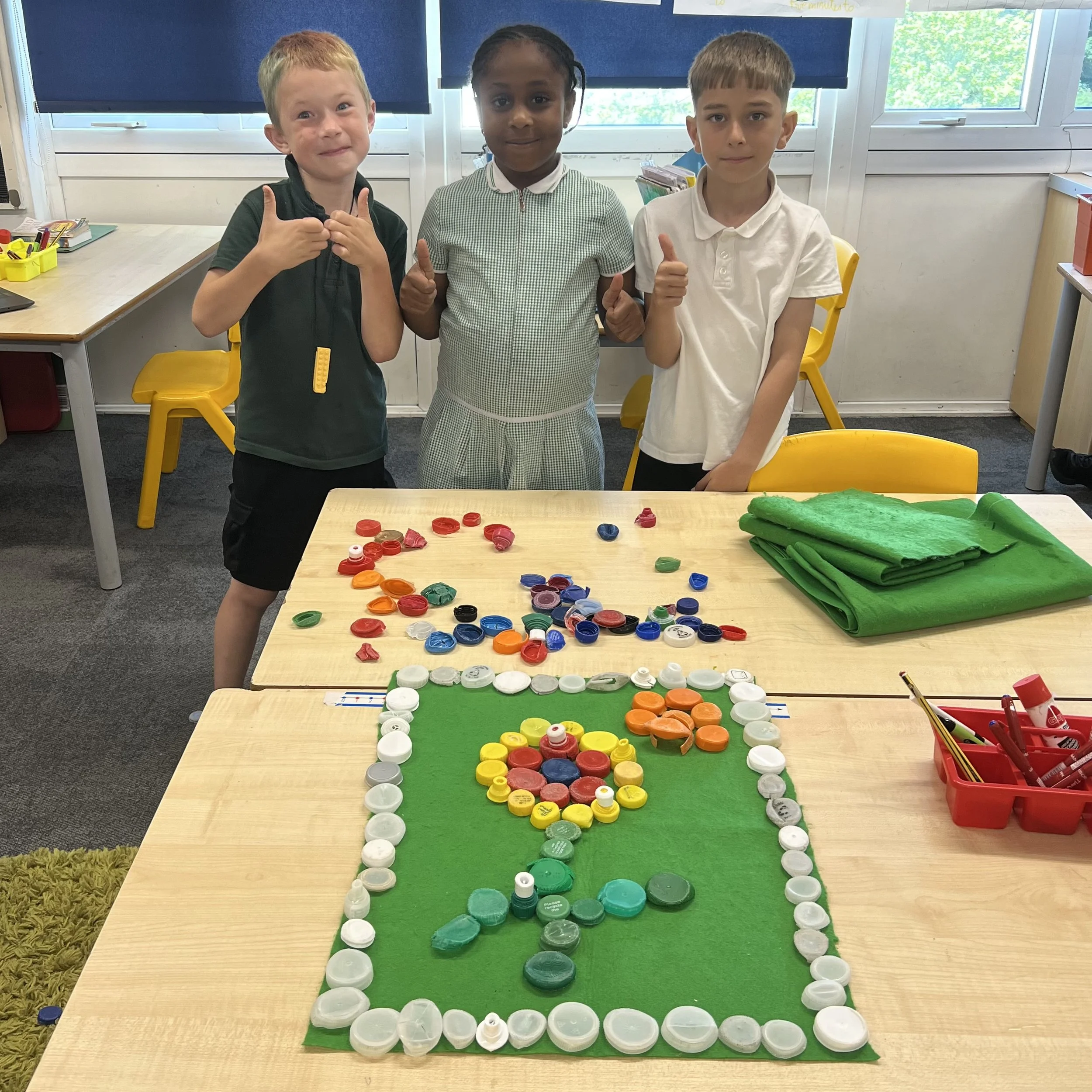 Pupils at Saxon Way Primary School