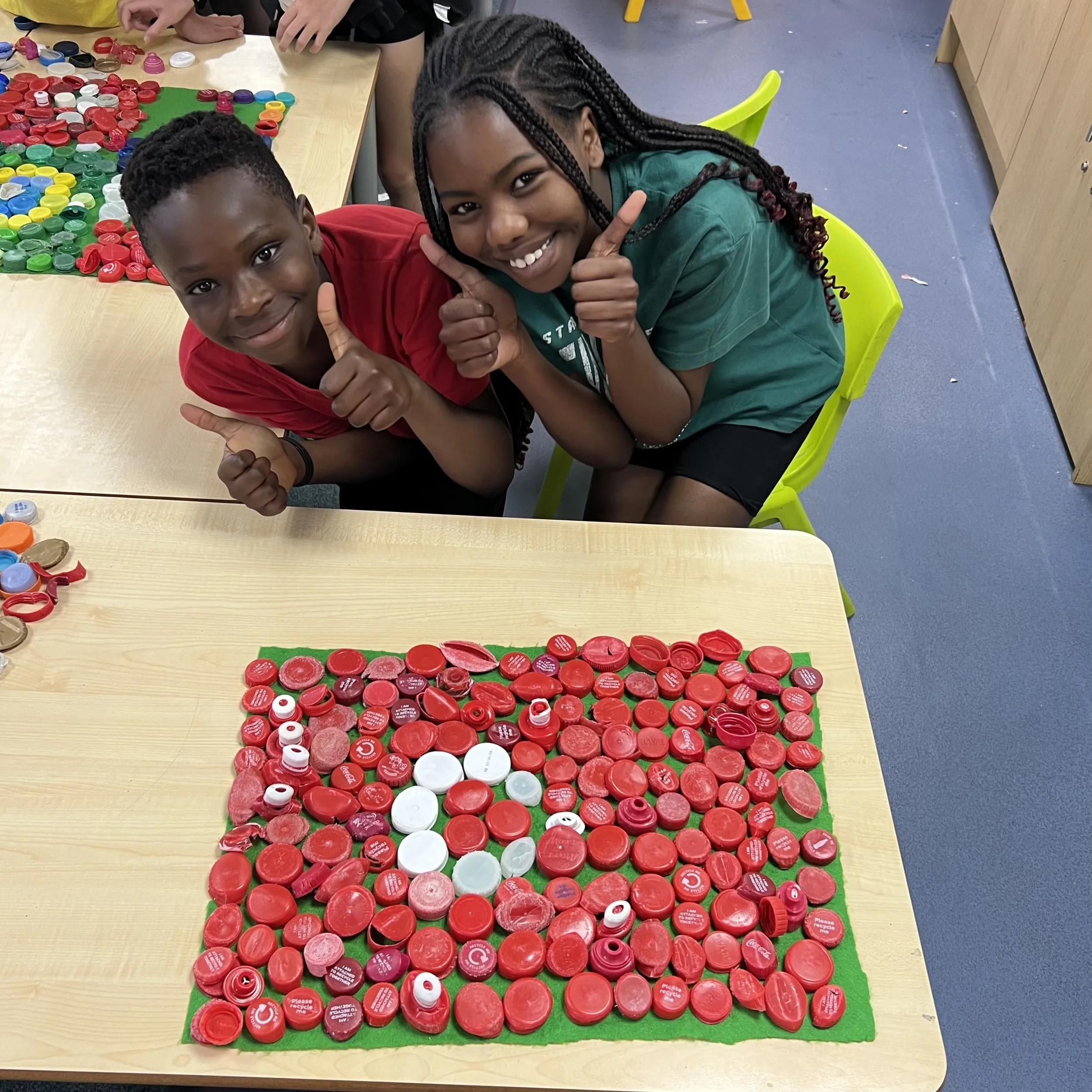 Pupils at Saxon Way Primary School