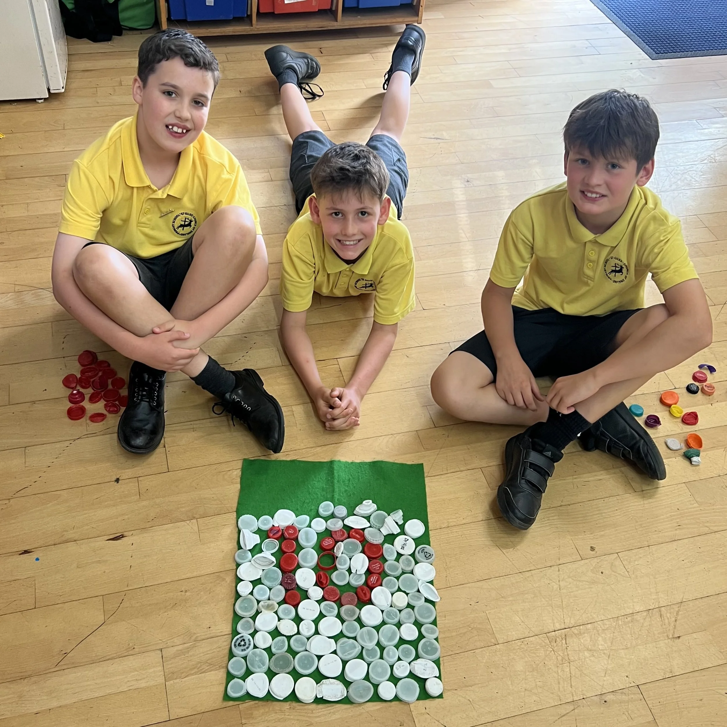 Pupils at St. Giles Primary School