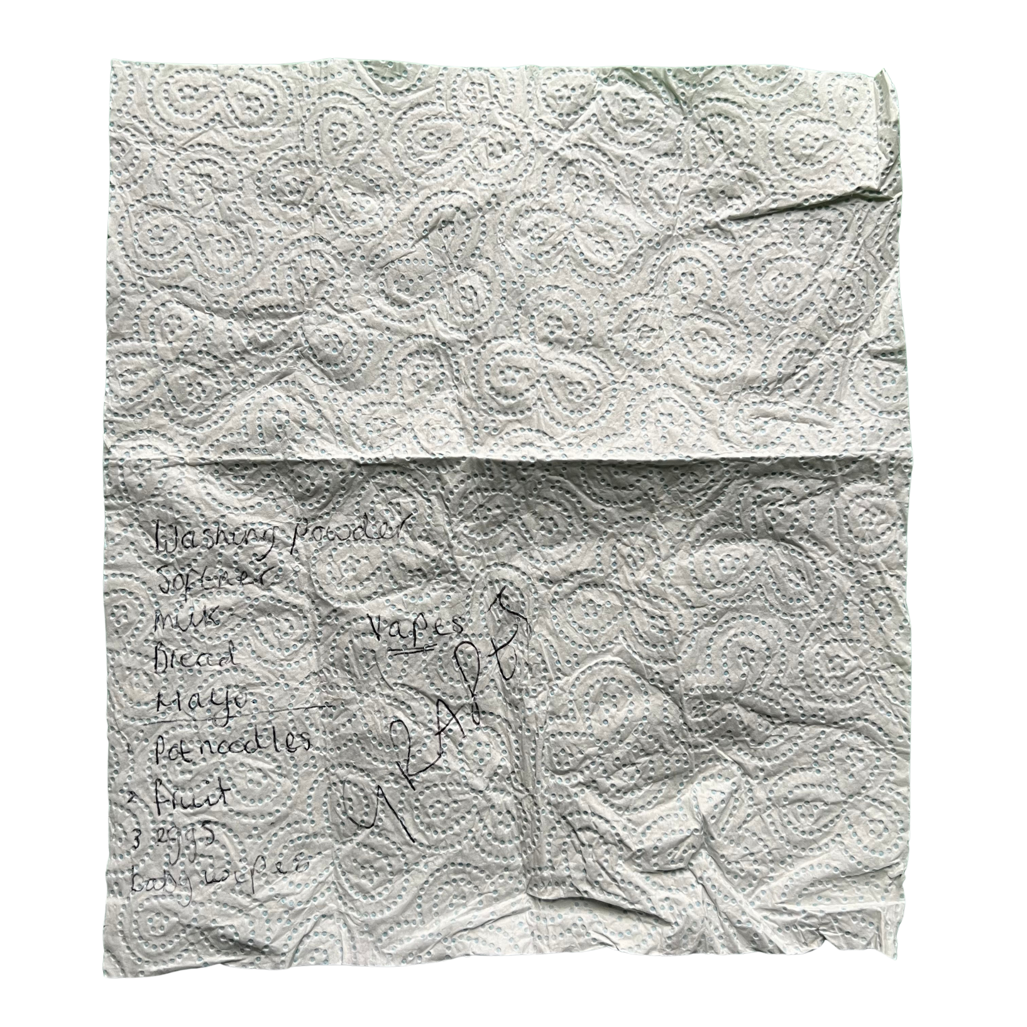 597. Clean-ups in Aisle 22 would be easier now that customers brought their own supplies.
