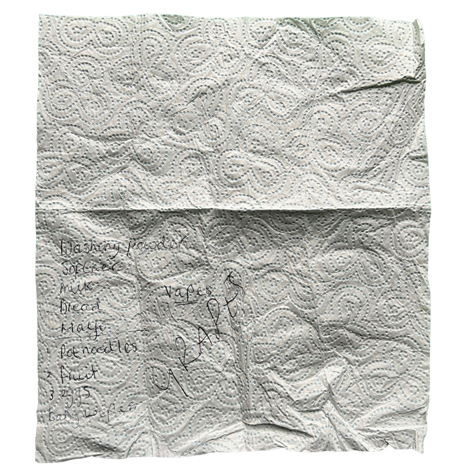 597. Clean-ups in Aisle 22 would be easier now that customers brought their own supplies.
