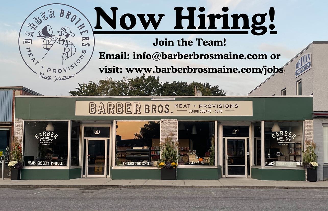 Time to bulk up 🕺❤️🎉

Now hiring at Barber Brothers Meat &amp; Provisions!! Apply online, via email, or in store! 

Visit our website for the fastest response: www.barberbrosmaine.com/jobs

DM with any questions 🥳