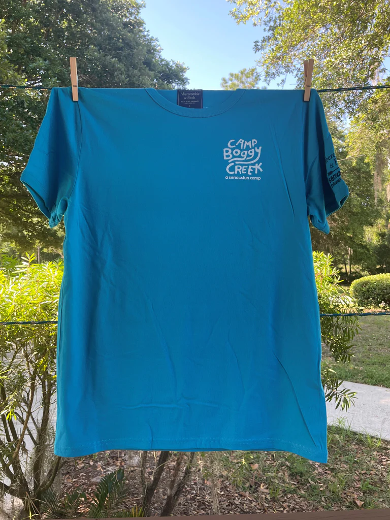 Adult - Aqua T-Shirt — Camp Boggy Creek