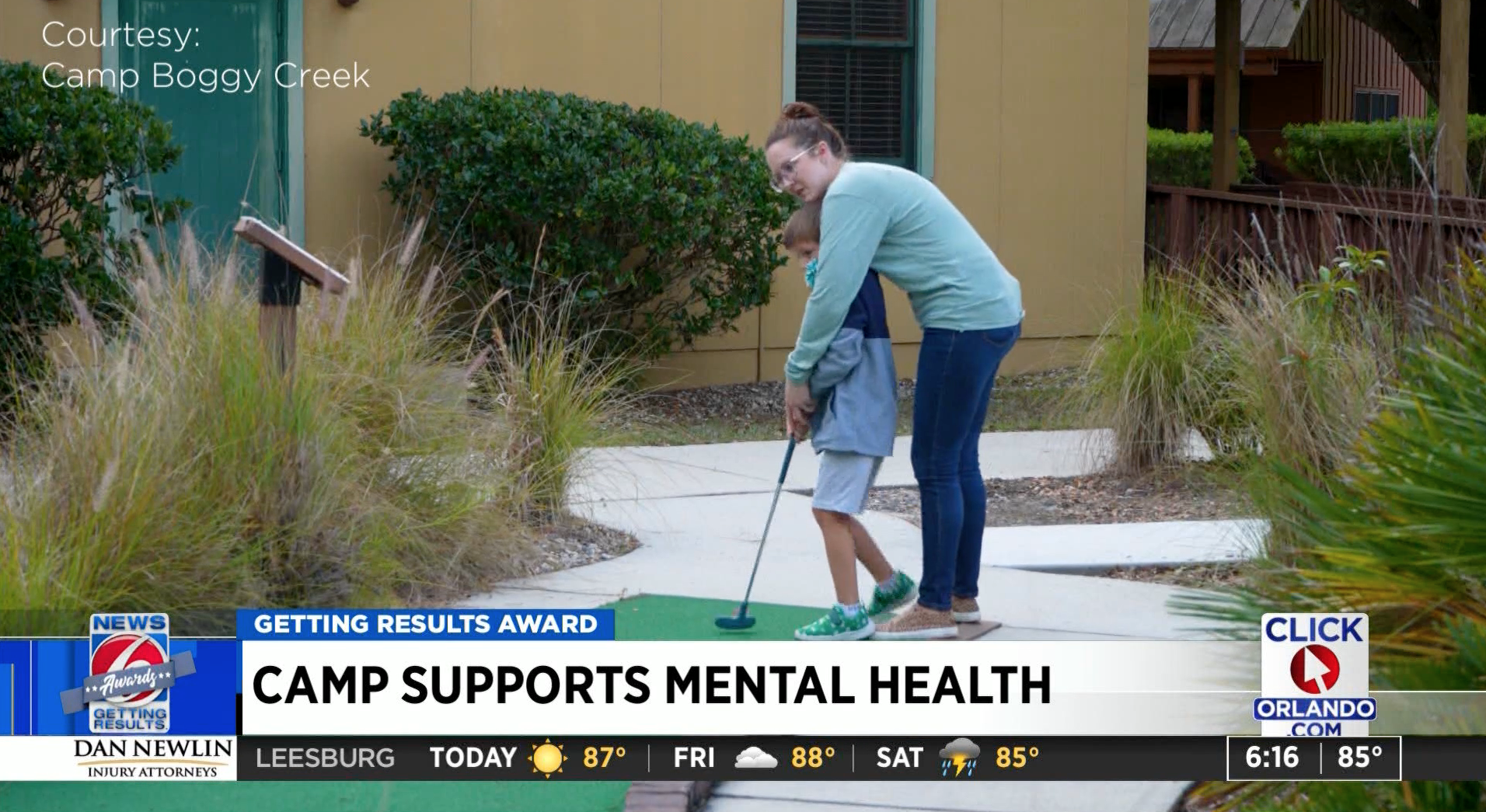 Getting Results: Camp Featured on WKMG During Mental Health Awareness Month