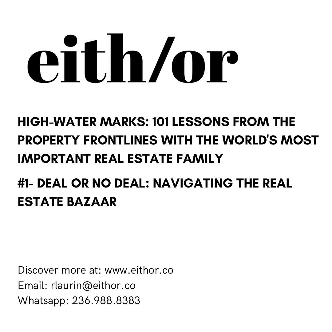 #1- Deal or No Deal: Navigating the Real Estate Bazaar⁣
⁣
Fresh off a dizzying journey into the heart of Marrakech&rsquo;s bazaars, where inspiration and design fantasies dance around every corner. Every breath in this maze is a haggle&mdash;over rug